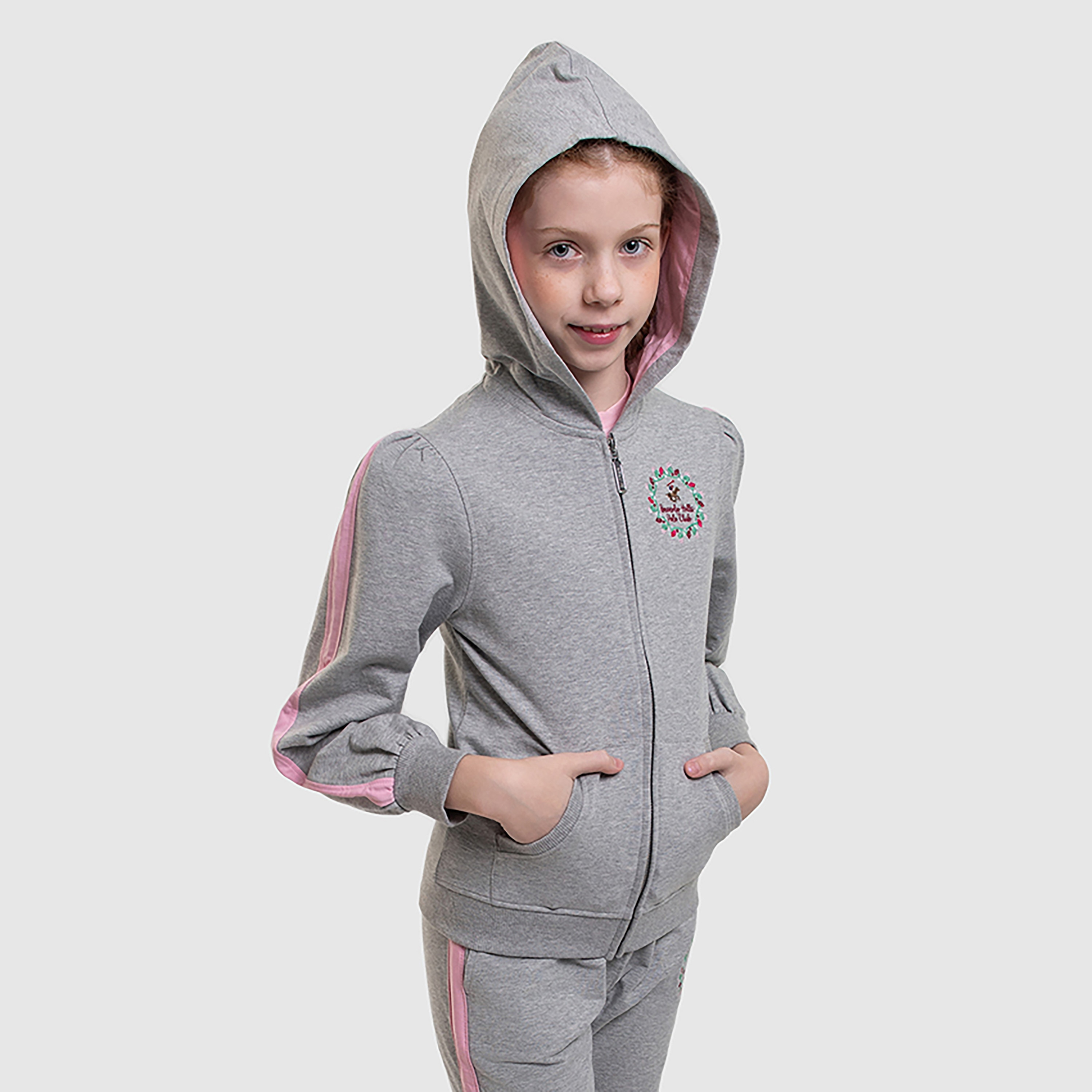 جاكيت مطرز بأكمام طويلة من بيفرلي هيلز بولو كلوب-girls-clothing-winterwear-sweatshirts-image-2