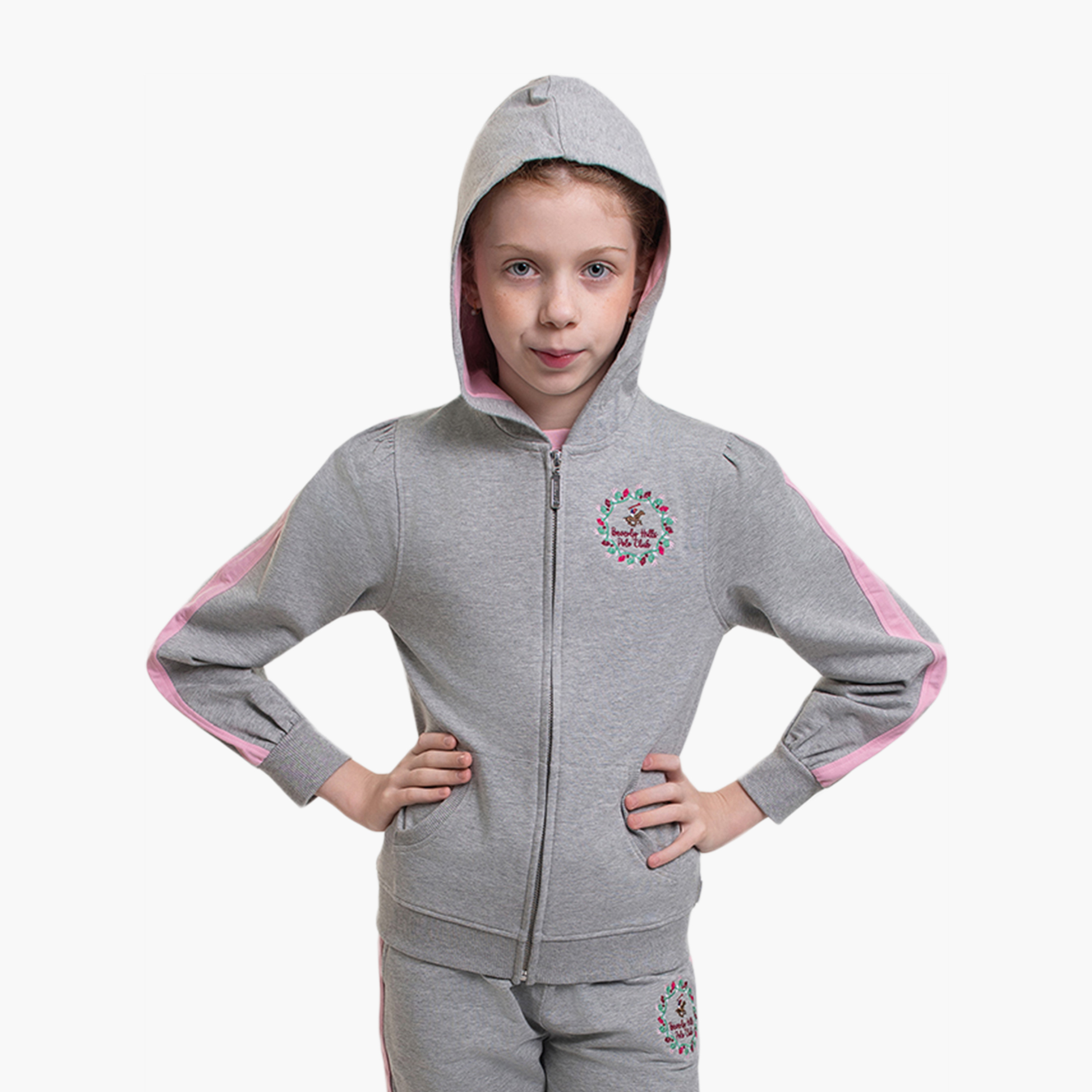 جاكيت بغطاء رأس بسحاب أمامي من بيفرلي هيلز بولو كلوب-girls-clothing-jacketsandcoats-image-1