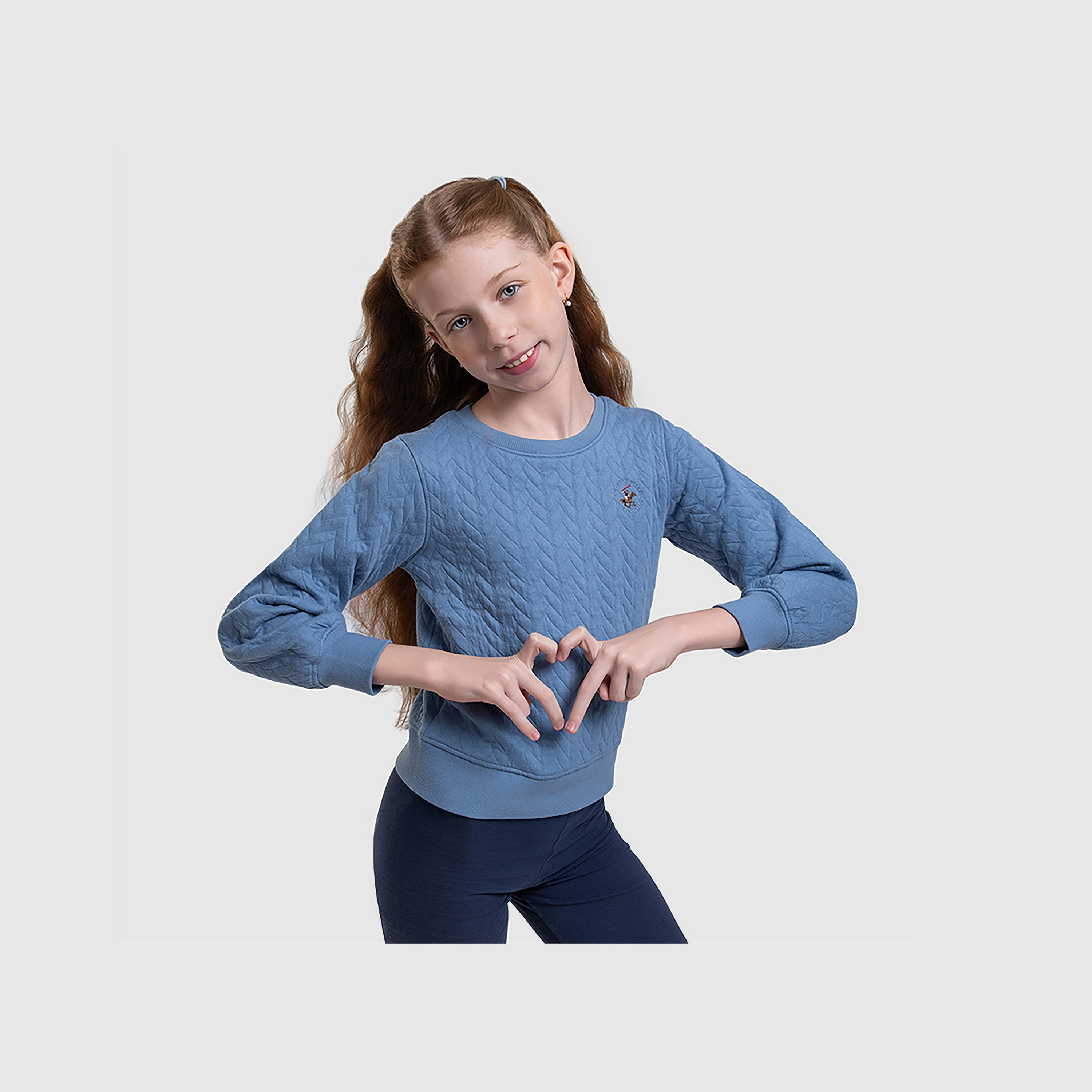سويت شيرت بأكمام طويلة ومزخرف من بيفرلي هيلز بولو كلوب-girls-clothing-winterwear-sweatshirts-image-5