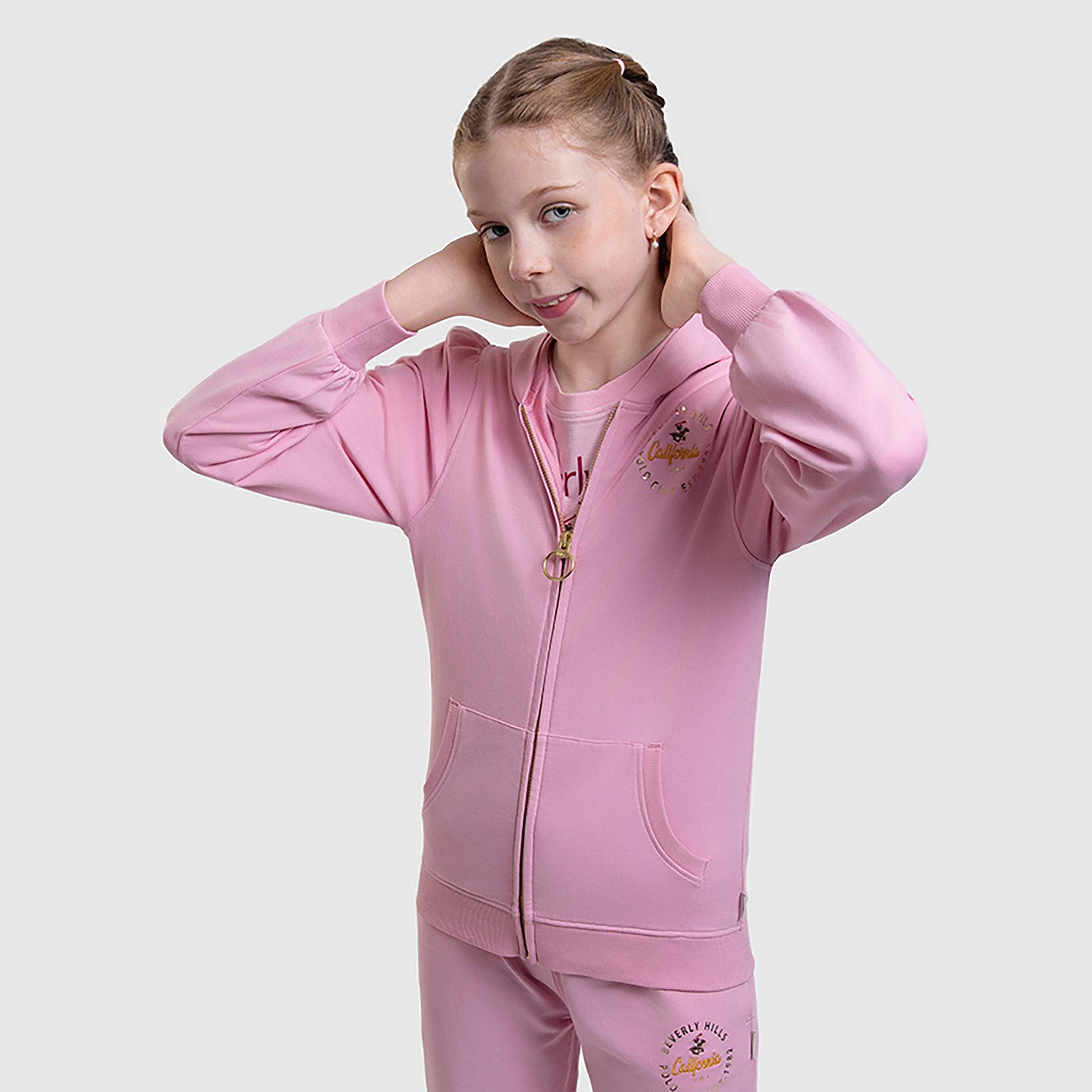 جاكيت مطرز بأكمام طويلة من بيفرلي هيلز بولو كلوب-cpkids-clothing-girls-winterwear-coatsandjackets-image-2