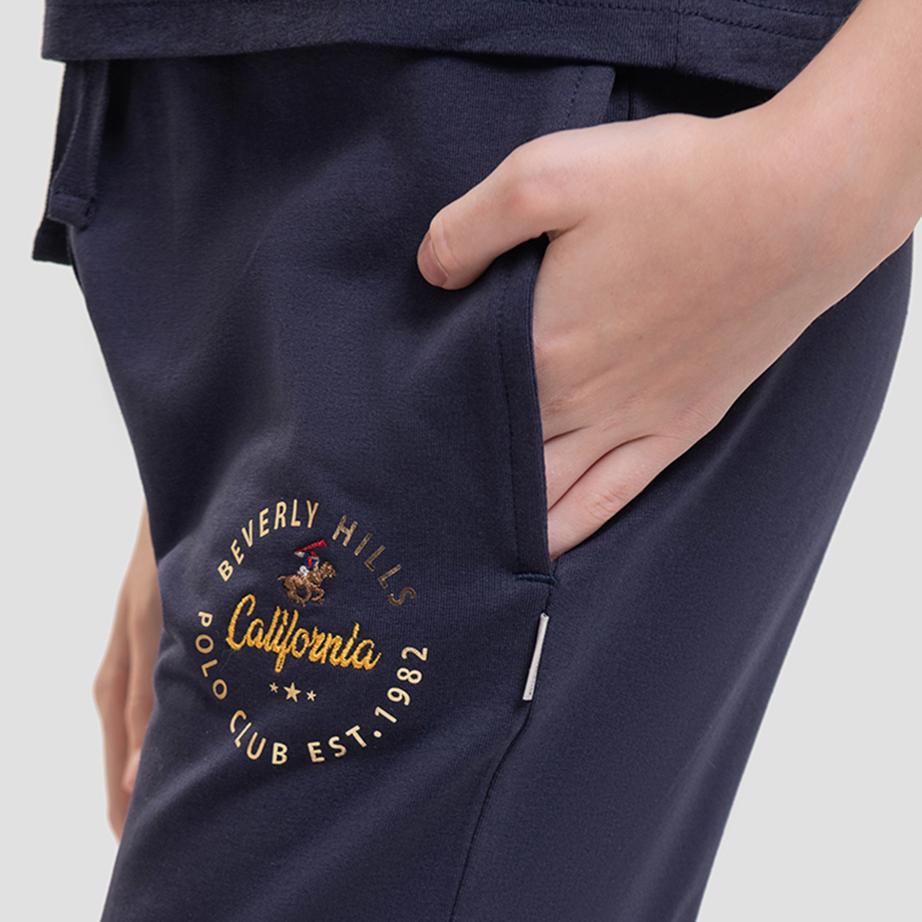 Beverly Hills Polo Club Embroidered Elasticated Joggers-girls-clothing-bottoms-joggersandtrackpants-image-3
