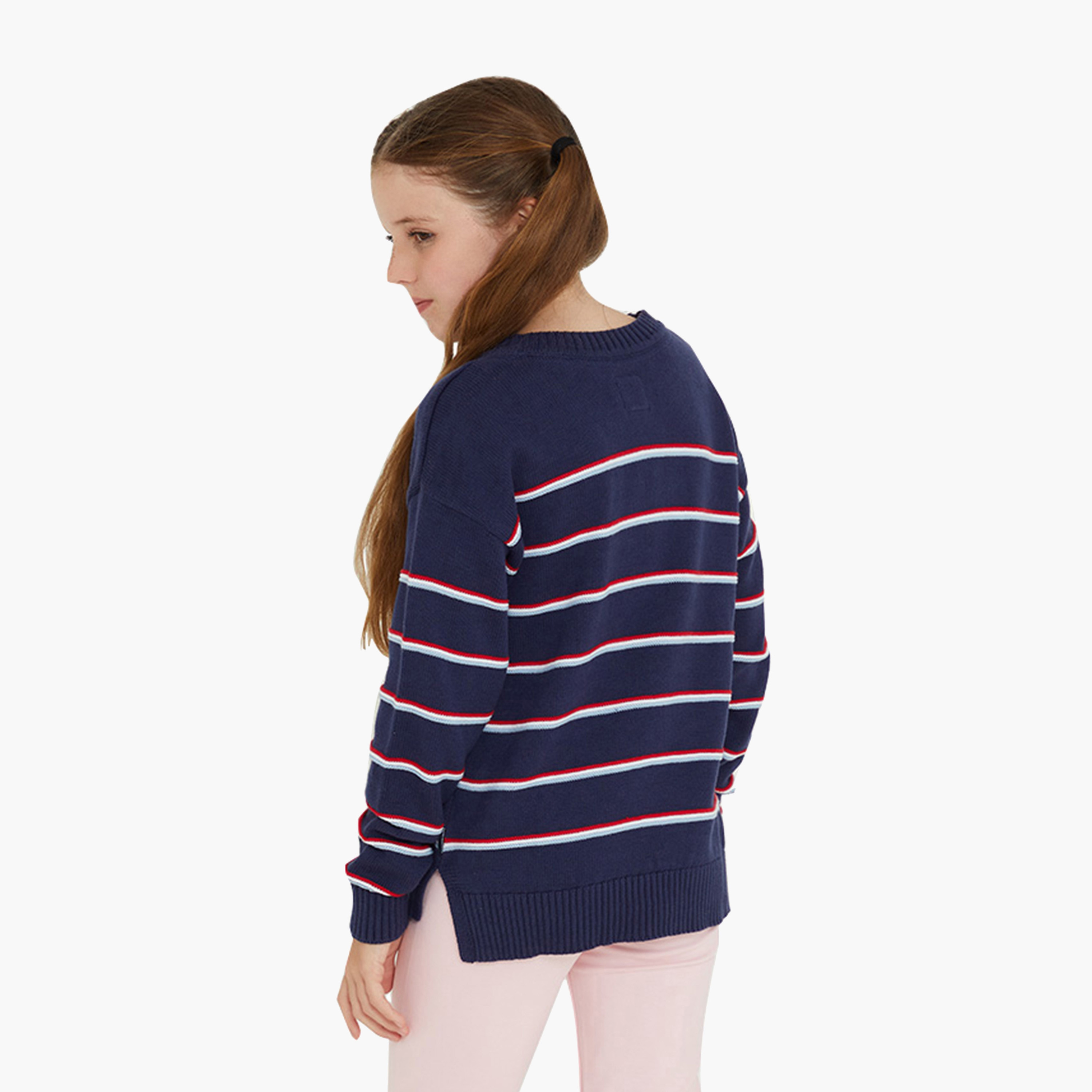 بلوفر قطني بأكمام طويلة وخطوط من بيفرلي هيلز بولو كلوب-girls-clothing-winterwear-jumpersandcardigans-image-3