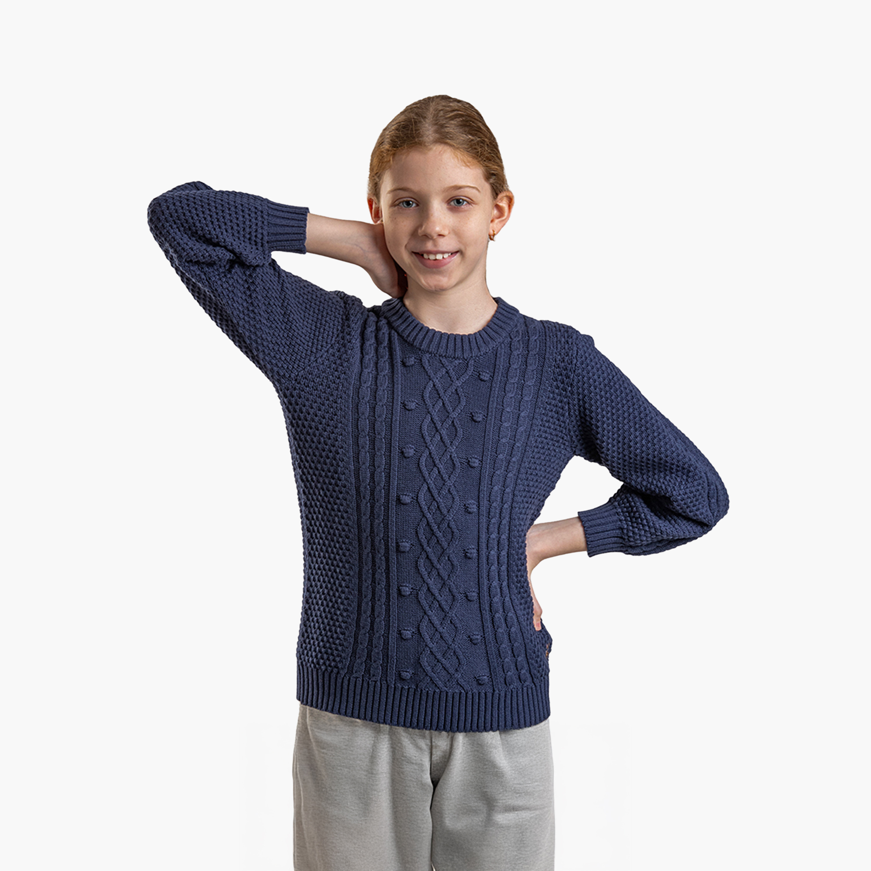سترة رجالية بنسيج مزخرف من القطن من بيفرلي هيلز بولو كلوب-girls-clothing-winterwear-jumpersandcardigans-image-1