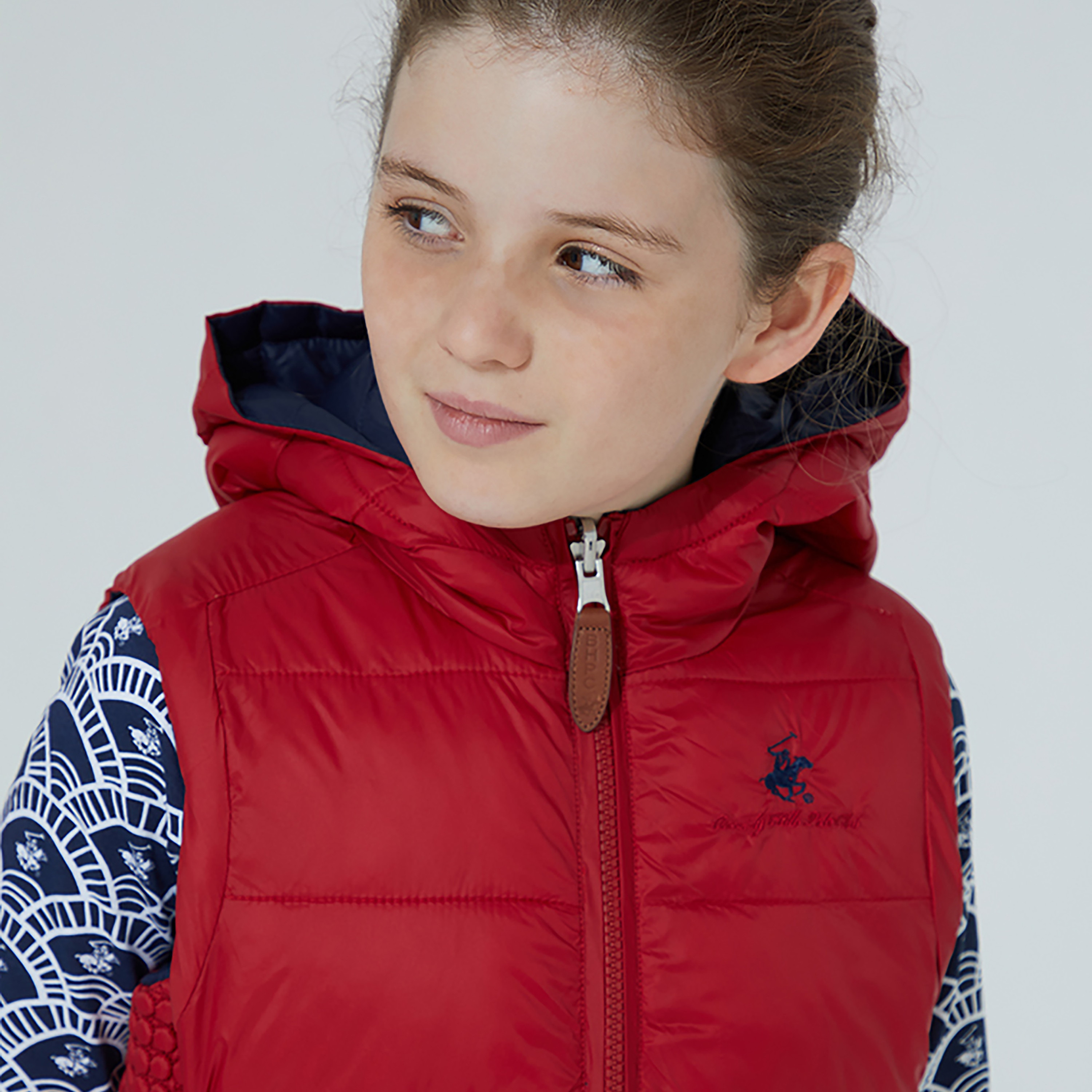 Beverly Hills Polo Club Solid Hooded Sleeveless Padded Jacket-girls-clothing-winterwear-jacketsandcoats-image-3