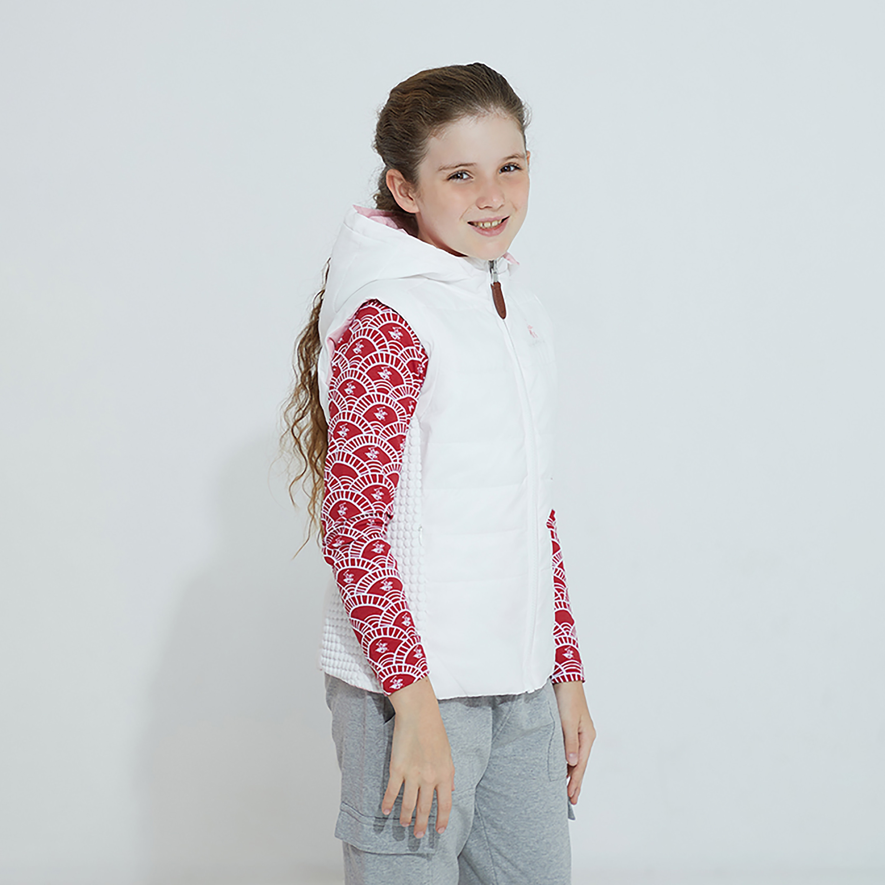 Beverly Hills Polo Club Solid Hooded Sleeveless Padded Jacket-girls-clothing-winterwear-jacketsandcoats-image-5