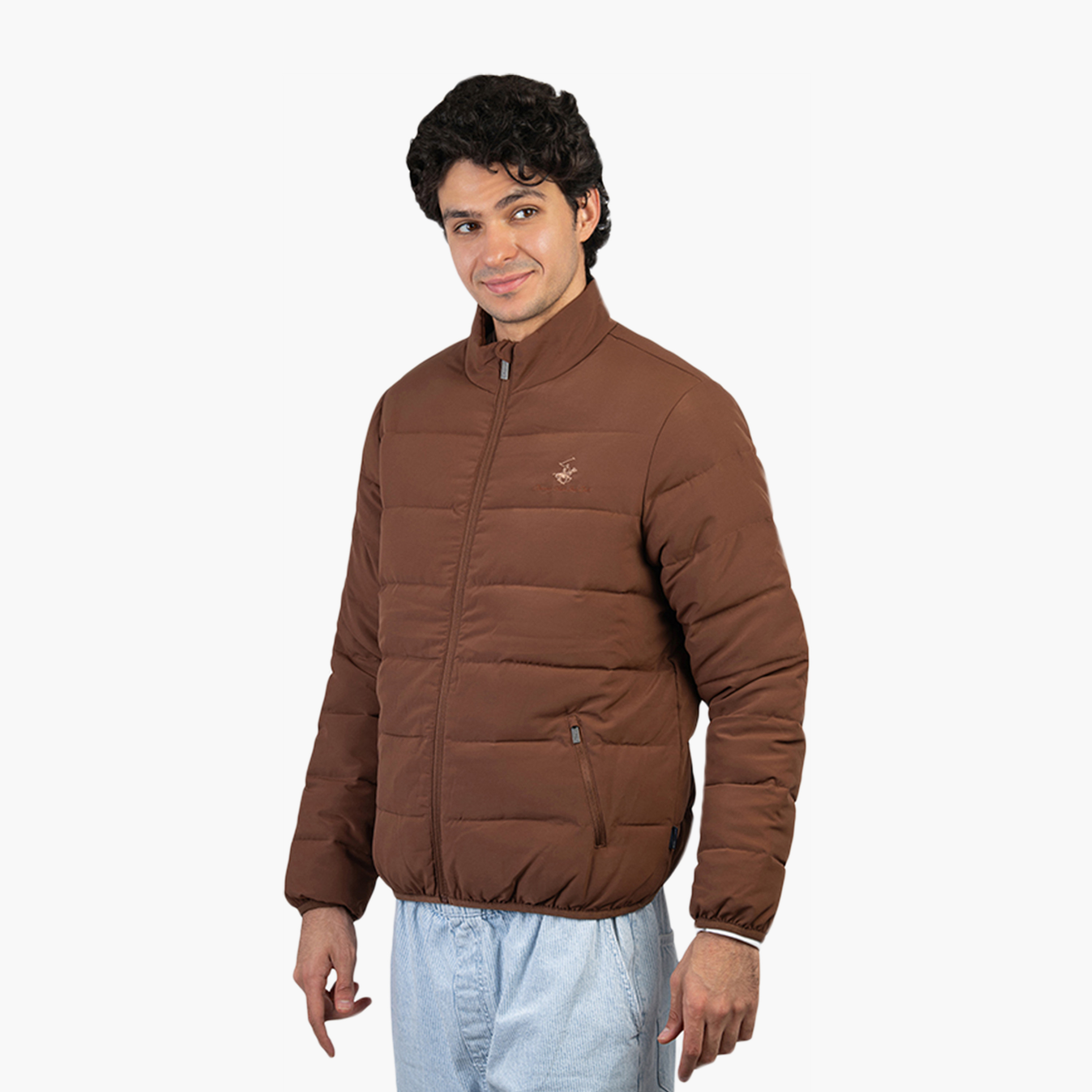 Beverly Hills Polo Club Plain High Neck Long Sleeves Men's Puffer Jacket-men-clothing-jacketsandblazers-jackets-image-2