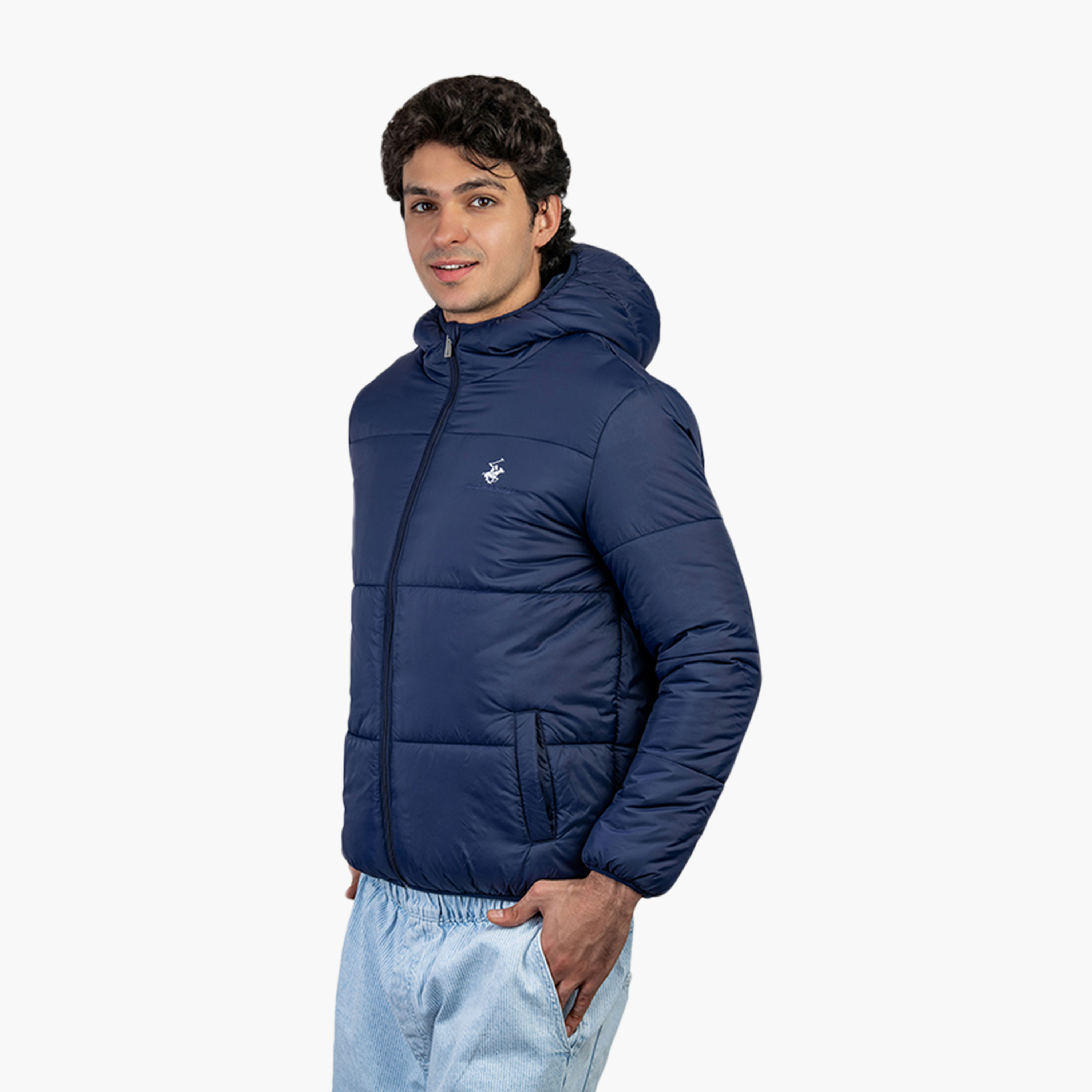 Beverly Hills Polo Club Plain Hooded Neck Long Sleeves Men's Puffer Jacket-men-clothing-jacketsandblazers-jackets-image-2