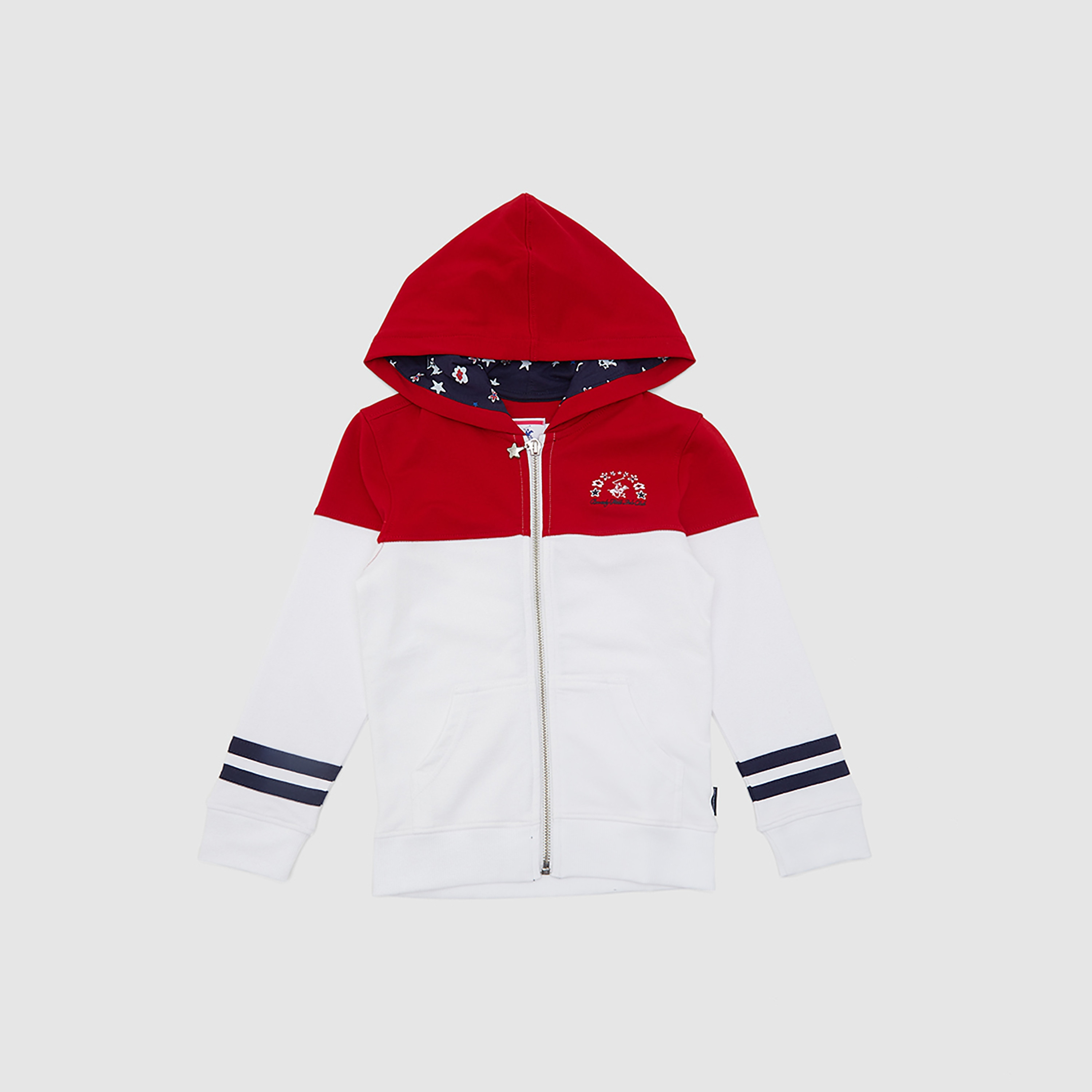 Beverly Hills Polo Club Colour Blocked Long Sleeves Jacket-girls-clothing-winterwear-jacketsandcoats-image-1