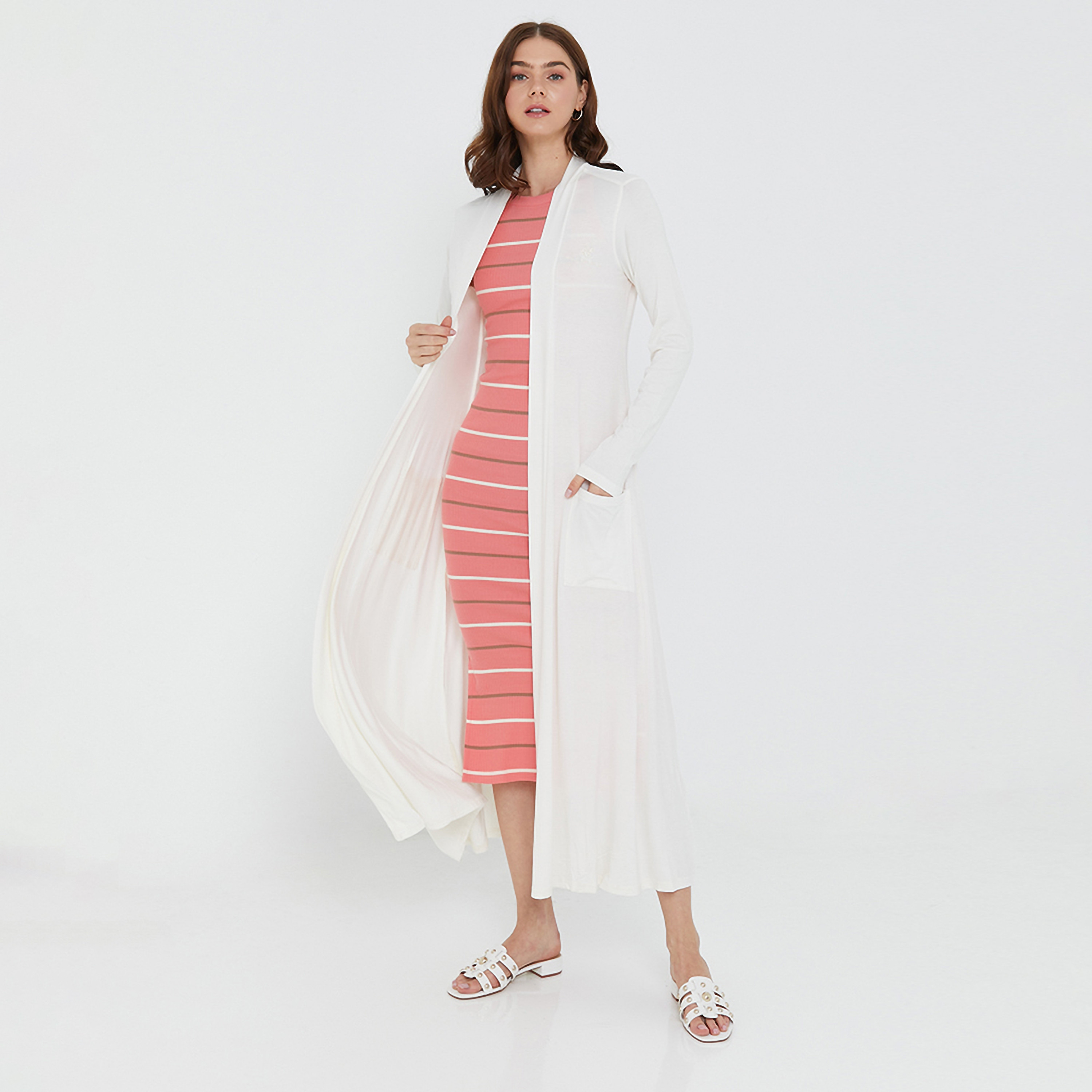 Beverly Hills Polo Club Plain Open-Front Long Sleeves Women's Shrug-women-clothing-shirtsandblouses-blouses-image-1