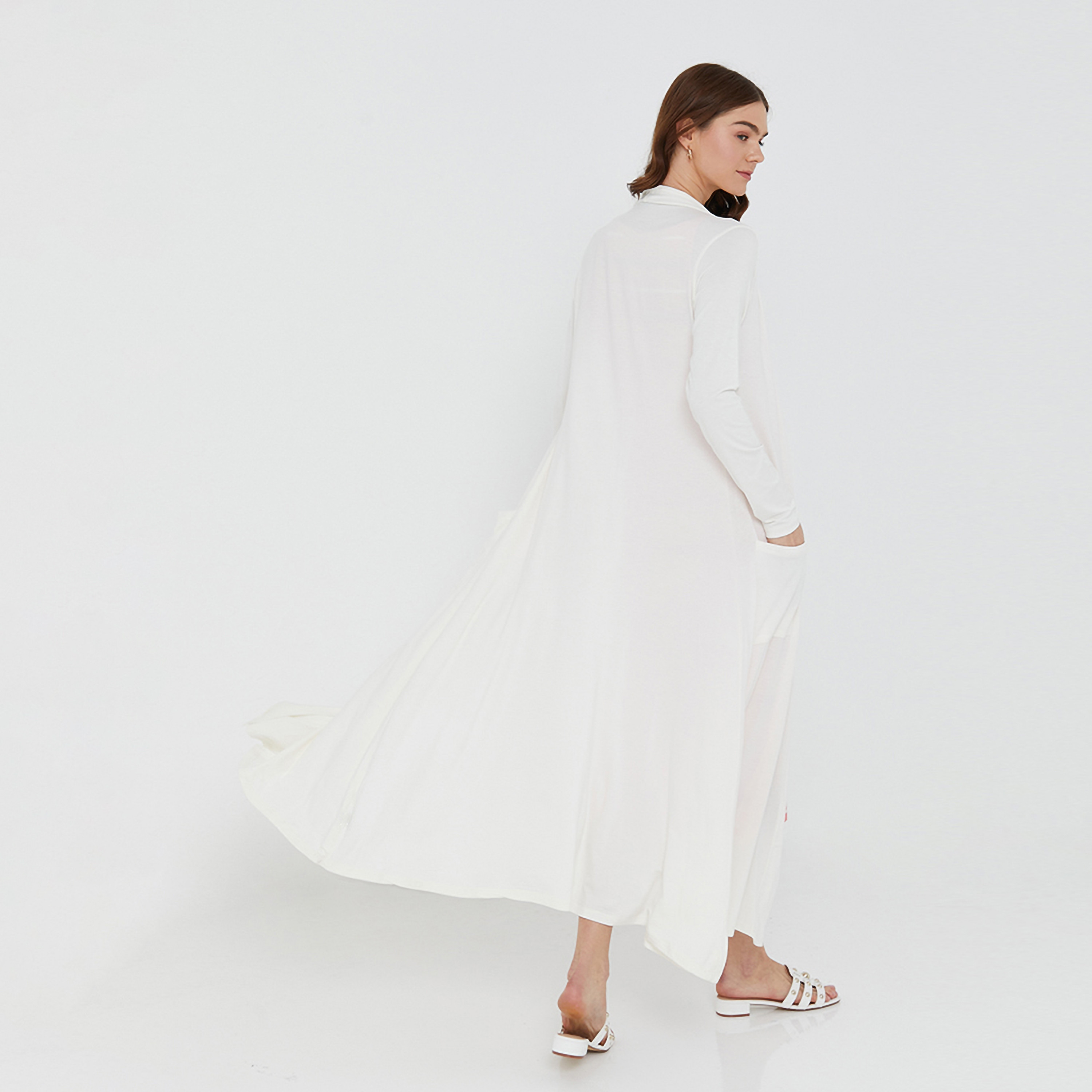 Beverly Hills Polo Club Plain Open-Front Long Sleeves Women's Shrug-women-clothing-shirtsandblouses-blouses-image-2