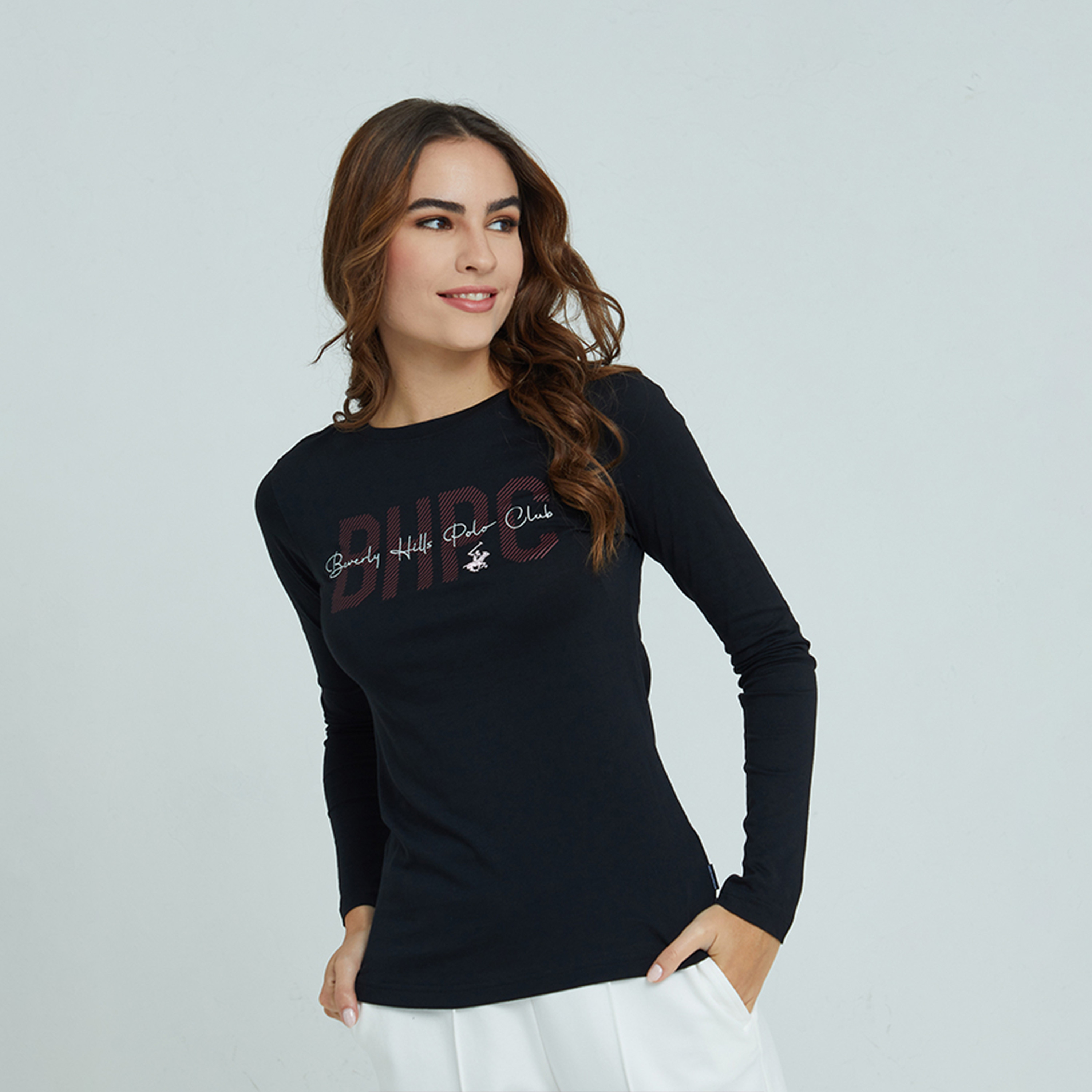 بيفرلي هيلز بولو كلوب- تي شيرت نسائي برقبة دائرية-women-clothing-tshirts-image-1