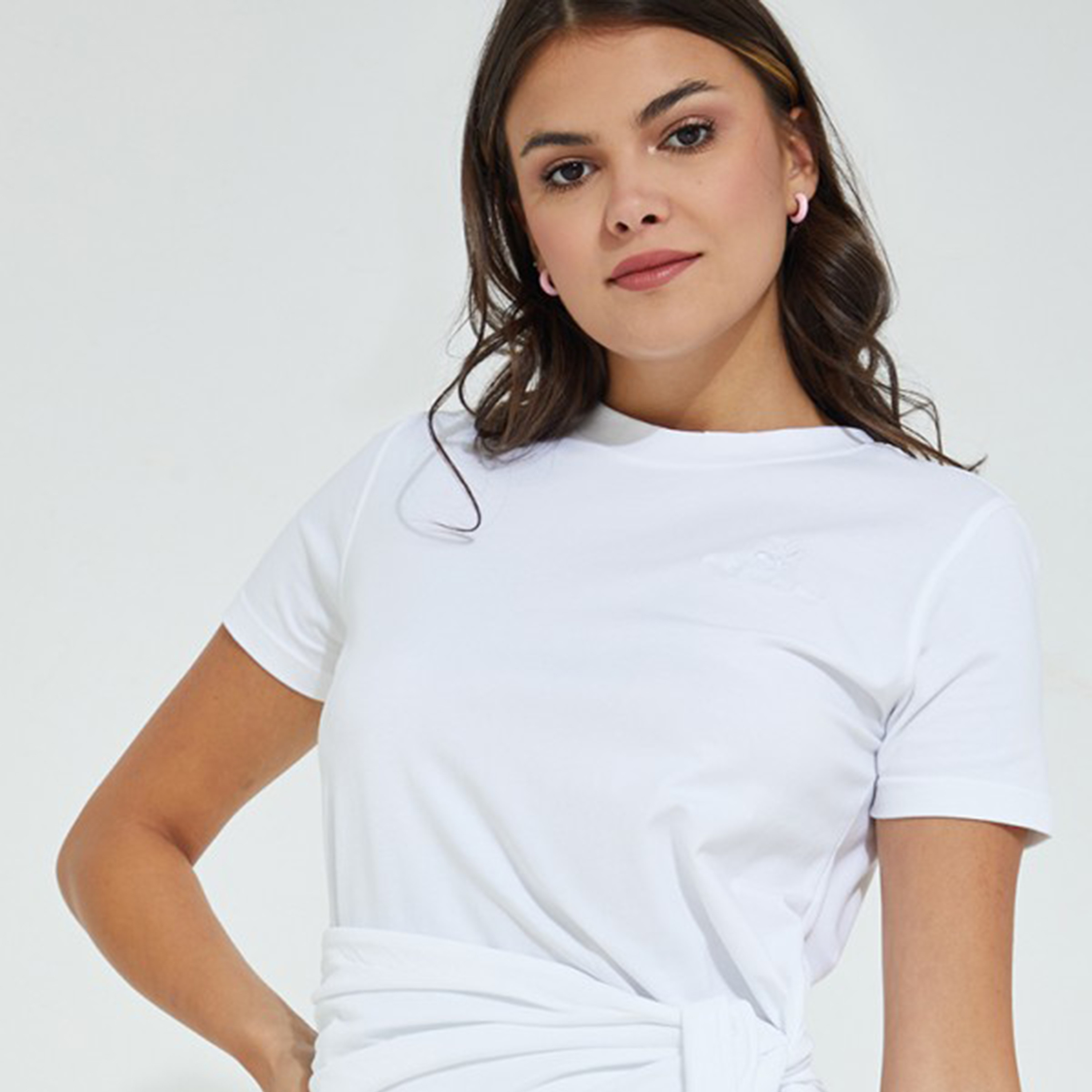 Beverly Hills Polo Club Women Navy Blue Plain Tie Belt Crew Neck Dress-women-clothing-dresses-image-7