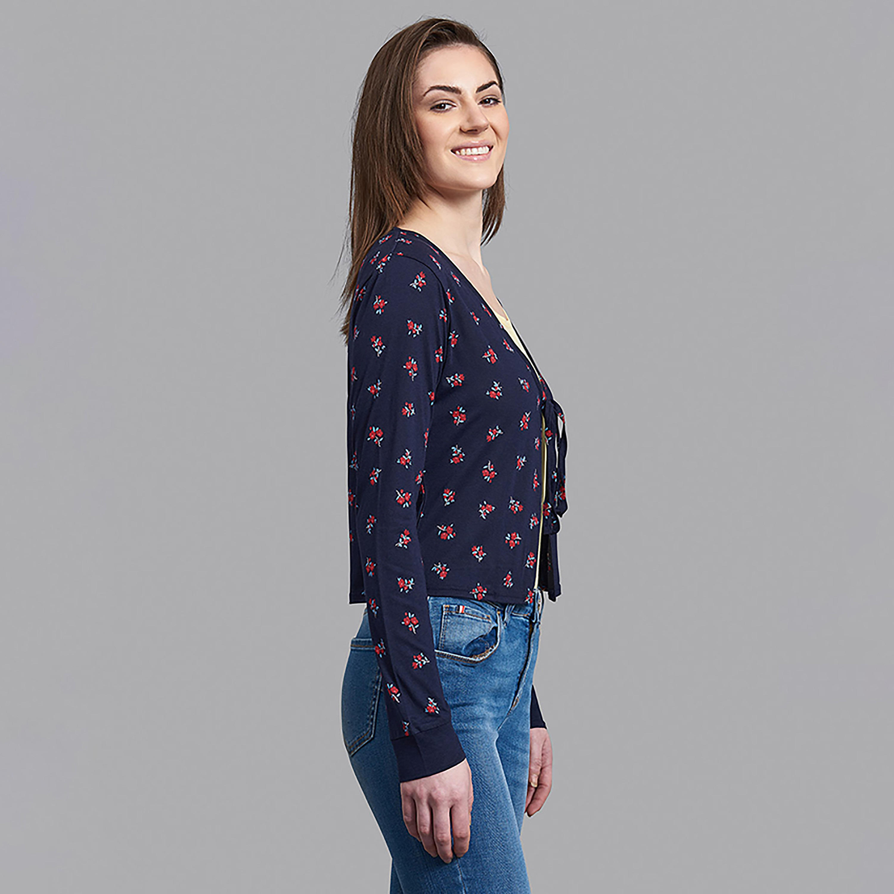 Beverly Hills Polo Club Printed V-Neck Long Sleeves Cardigan-women-winterwear-cardigansandjumpers-cardigans-image-2