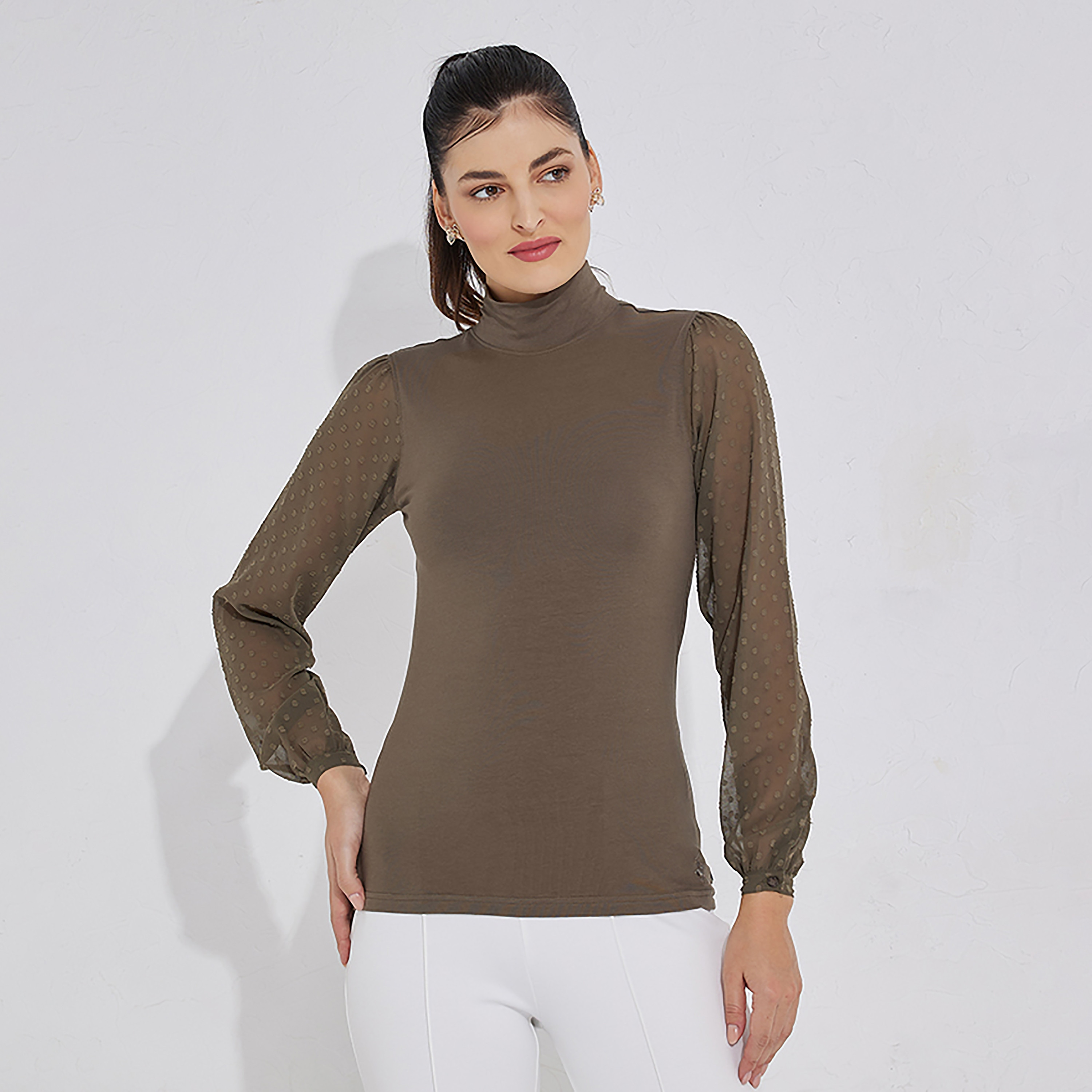 Beverly Hills Polo Club Plain High Neck Long Sleeves Top-PROMO_CP_BHPC_101125-image-1