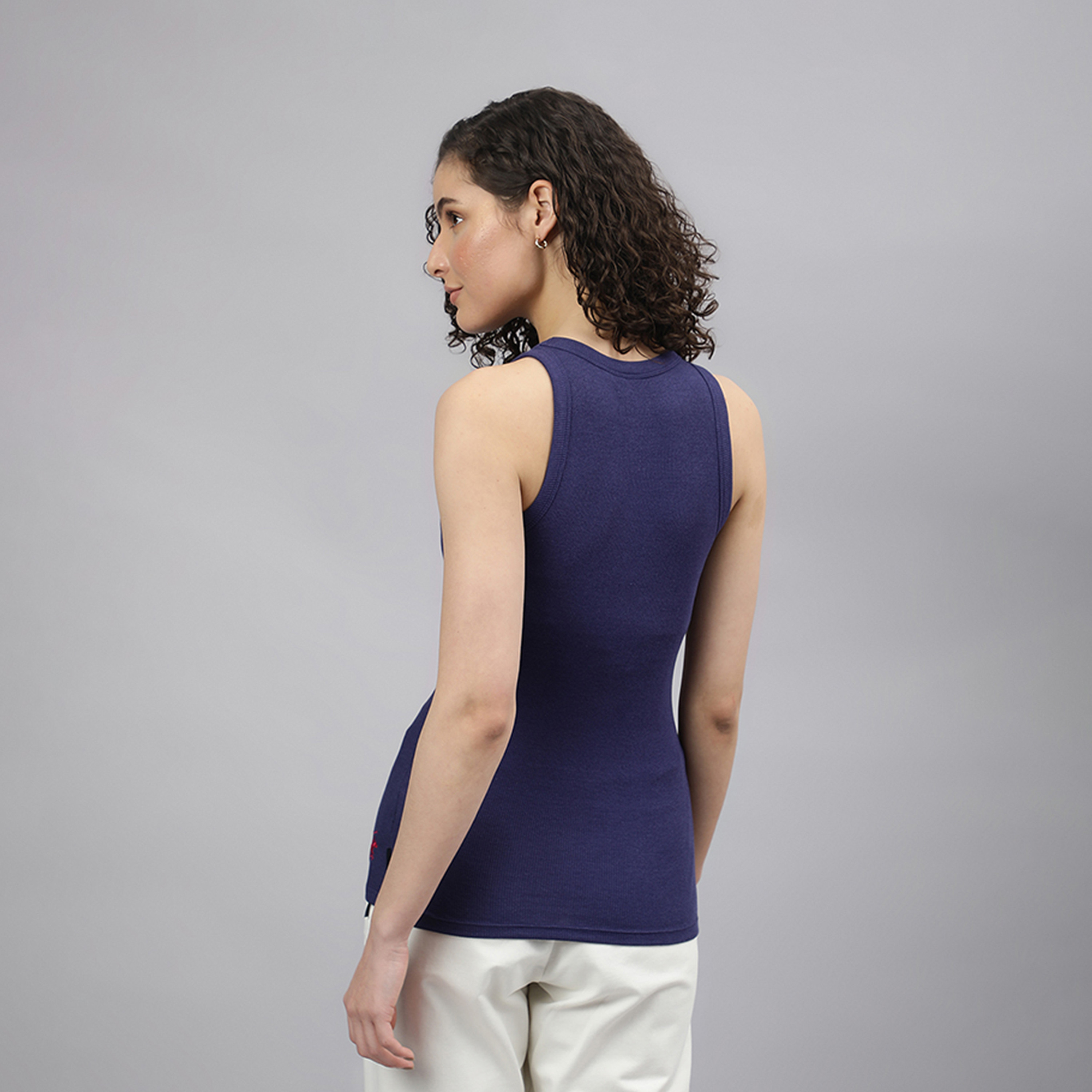 Beverly Hills Polo Club Solid Crew Neck Sleeveless Tank Top-women-clothing-tshirts-image-4