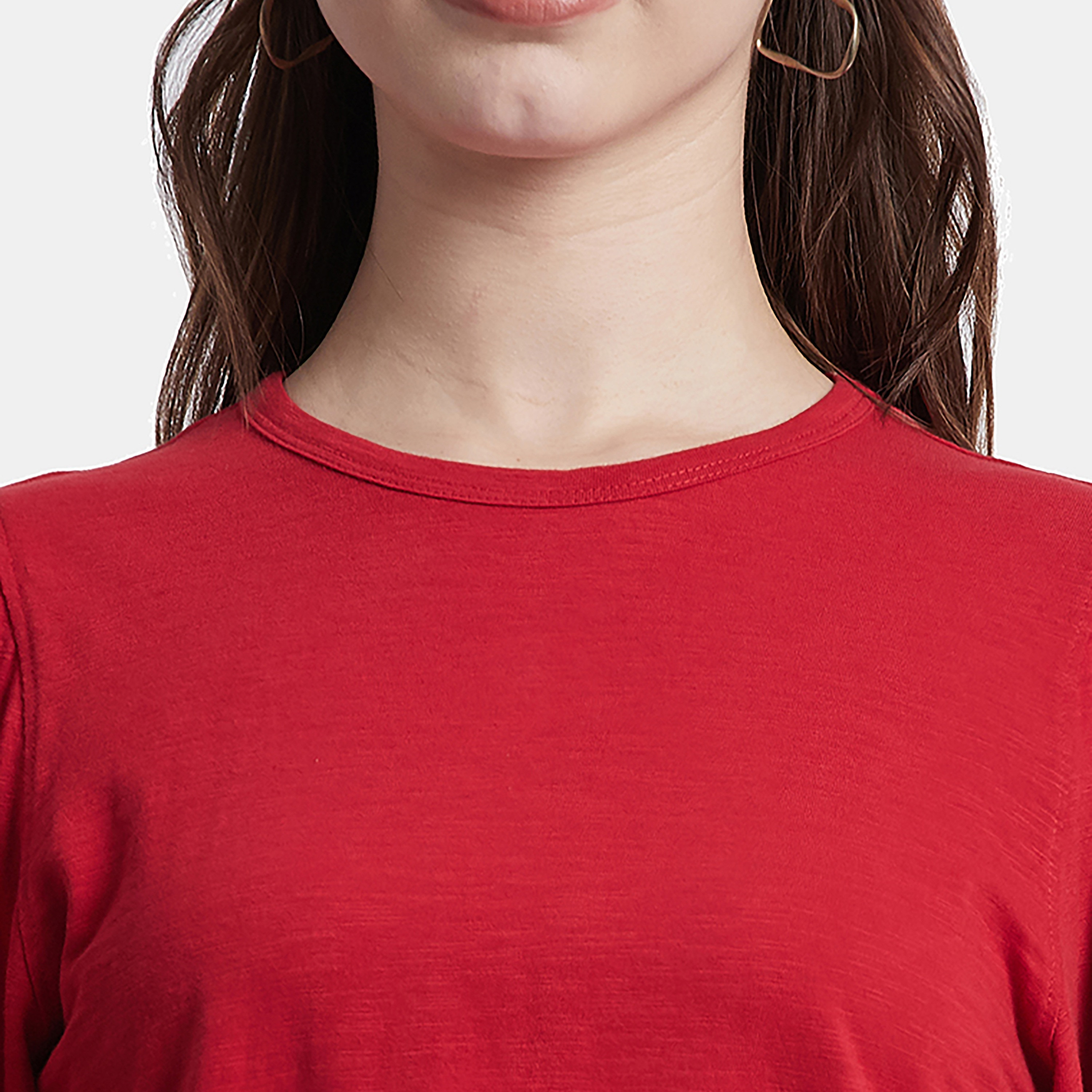 توب من بيفرلي هيلز بولو كلوب سادة بياقة دائرية وأكمام طويلة-women-clothing-shirtsandblouses-blouses-image-3