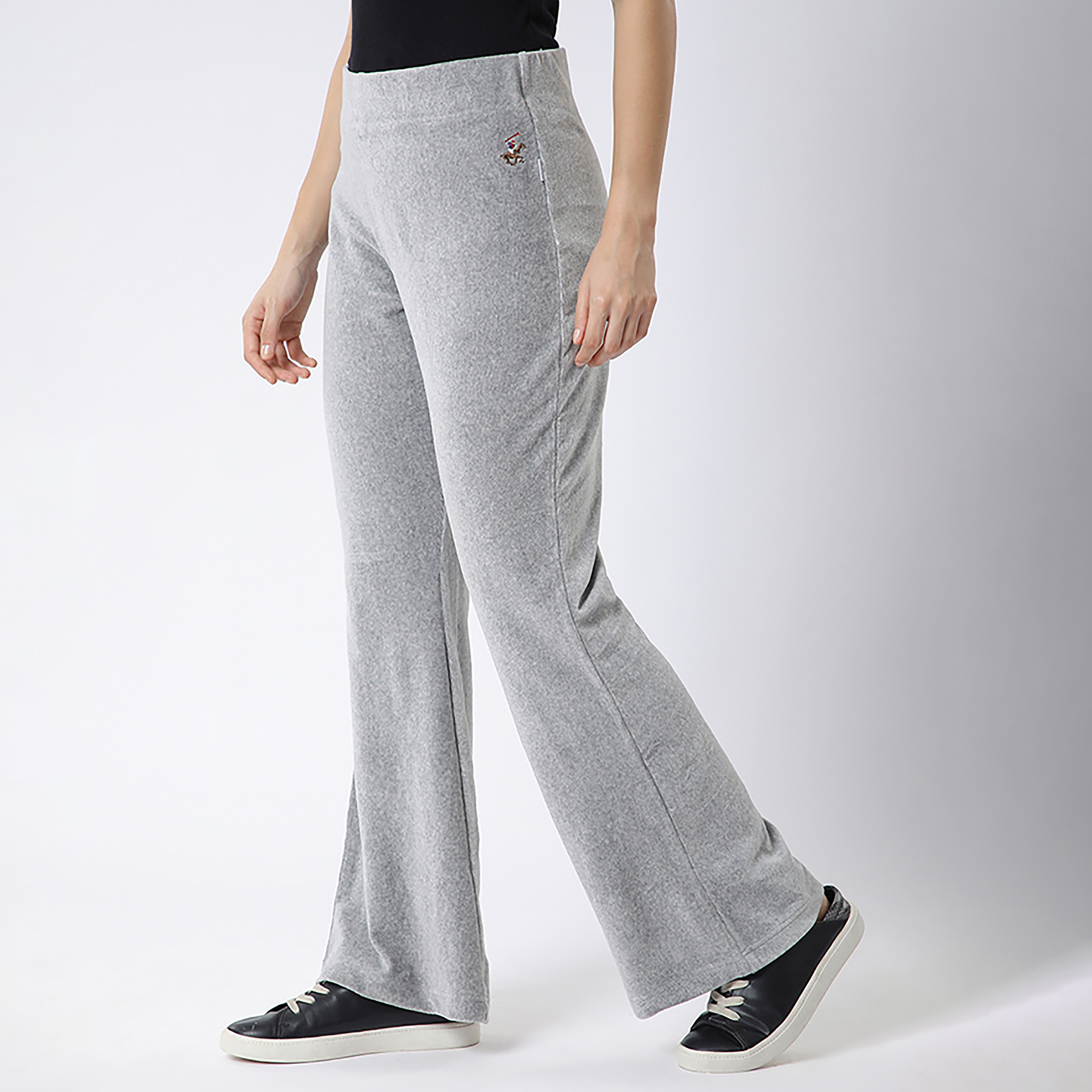 بنطلون رياضي نسائي سادة بخصر مرتفع من بيفرلي هيلز بولو كلوب-women-clothing-bottoms-joggers-image-4