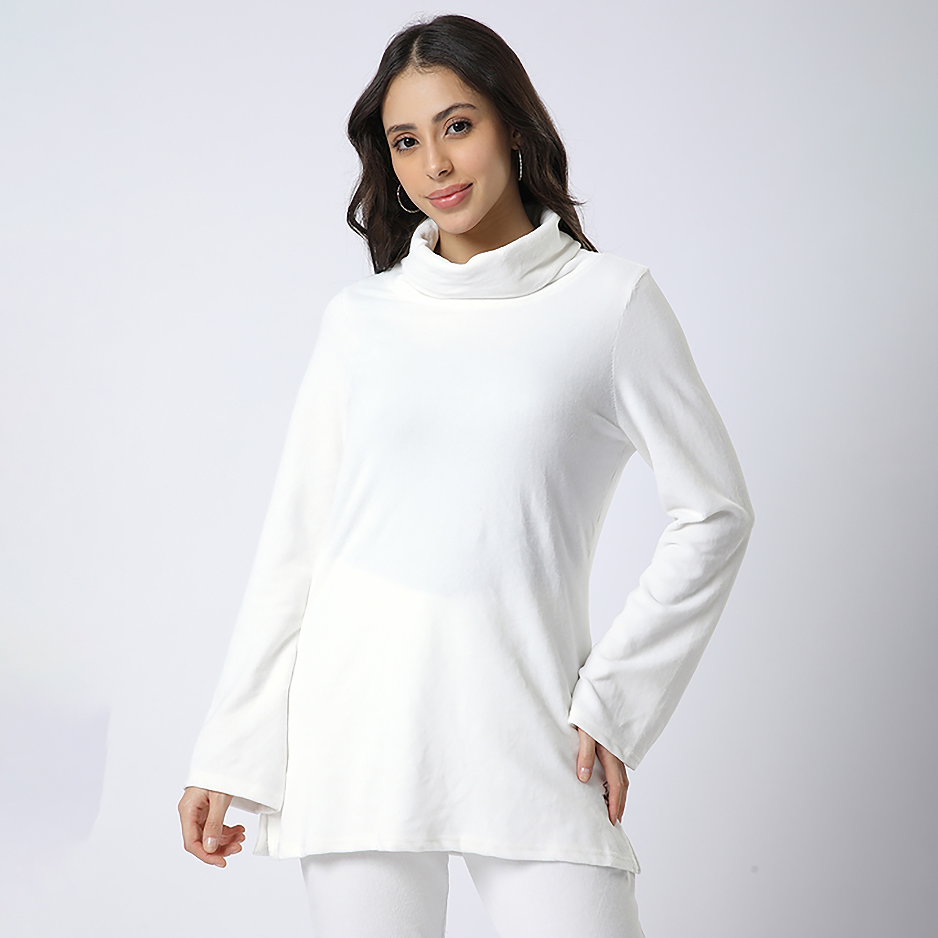 سويت شيرت نسائي سادة بياقة سلحفاة وأكمام طويلة من بيفرلي هيلز بولو كلوب-women-winterwear-hoodiesandsweatshirts-sweatshirts-image-5