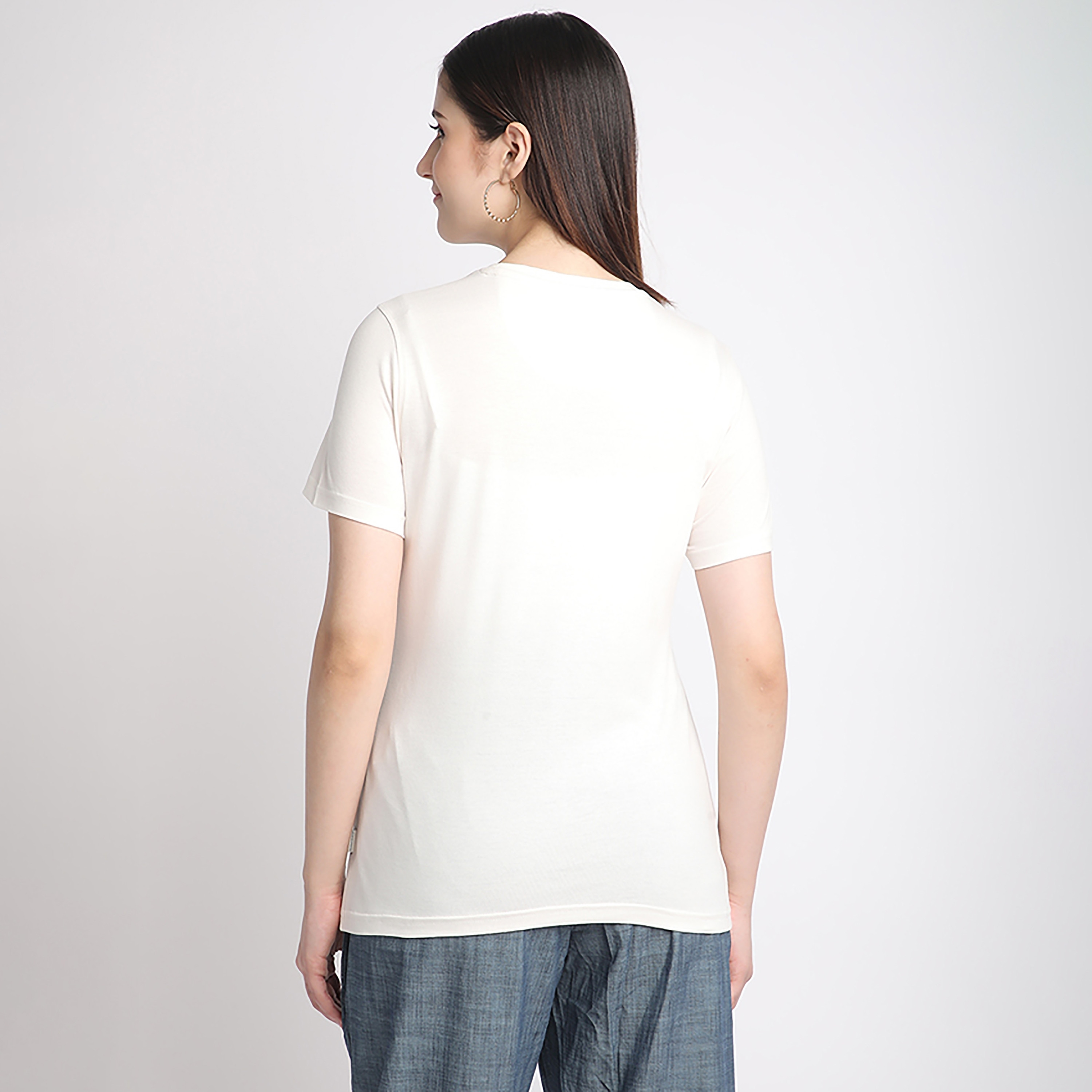 Beverly Hills Polo Club Mandala Print Round Neck Short Sleeves Women's T-Shirt-women-clothing-tshirts-image-4