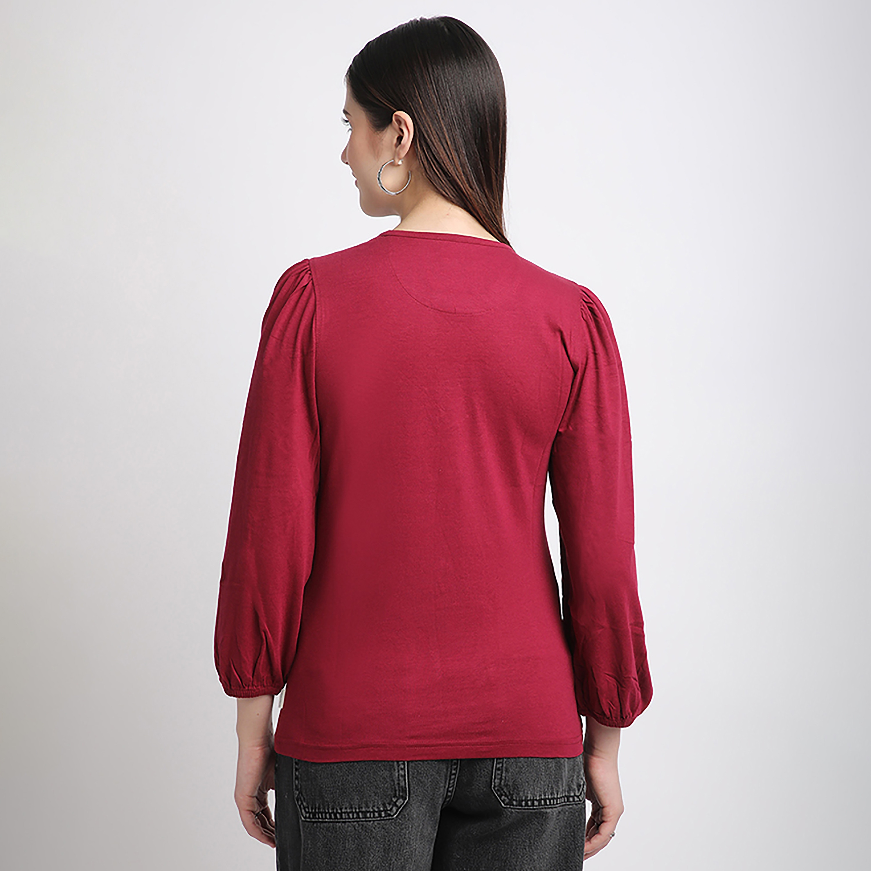 تي شيرت نسائي بيفرلي هيلز بولو كلوب برقبة دائرية وثلاثة أرباع-women-clothing-tshirts-image-6