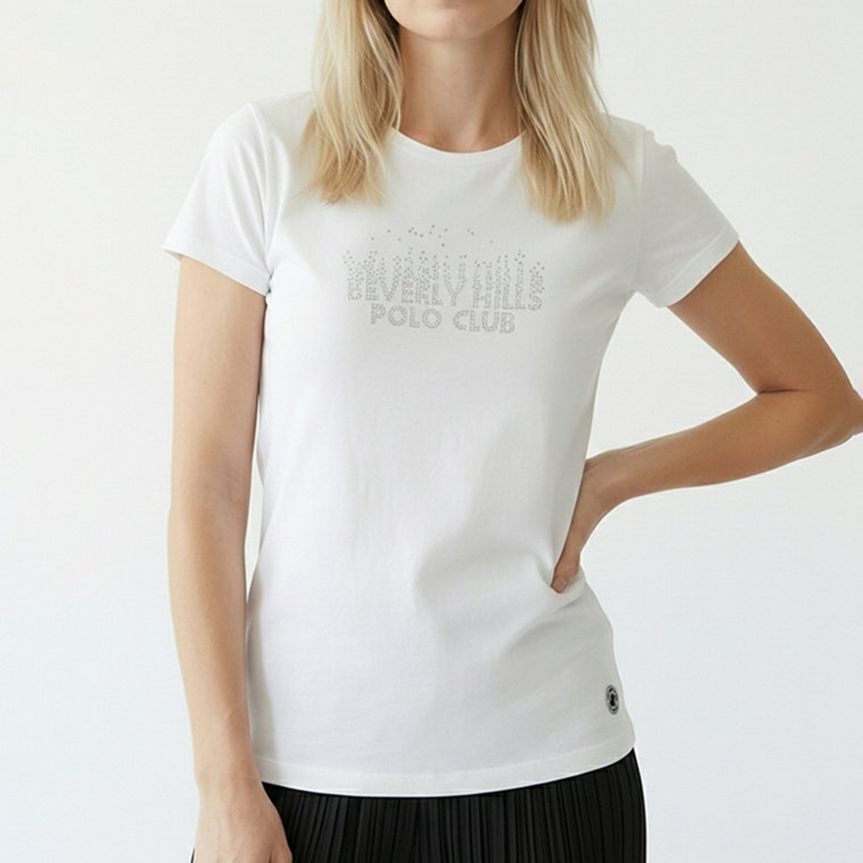 Beverly Hills Polo Club Embellished-Text Crew Neck Short Sleeves Women's T-Shirt-women-clothing-tshirts-image-3