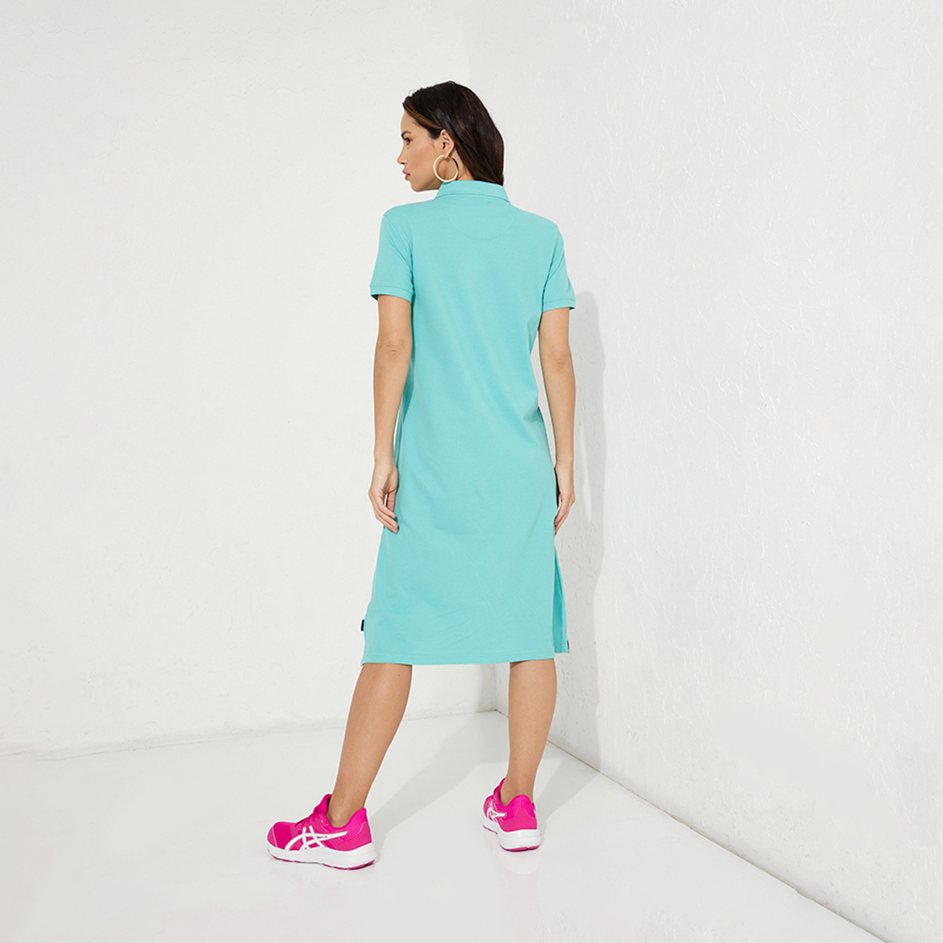 Beverly Hills Polo Club Plain Collared T-shirt Midi Dress-PROMO_CP_BHPC_101125-image-2