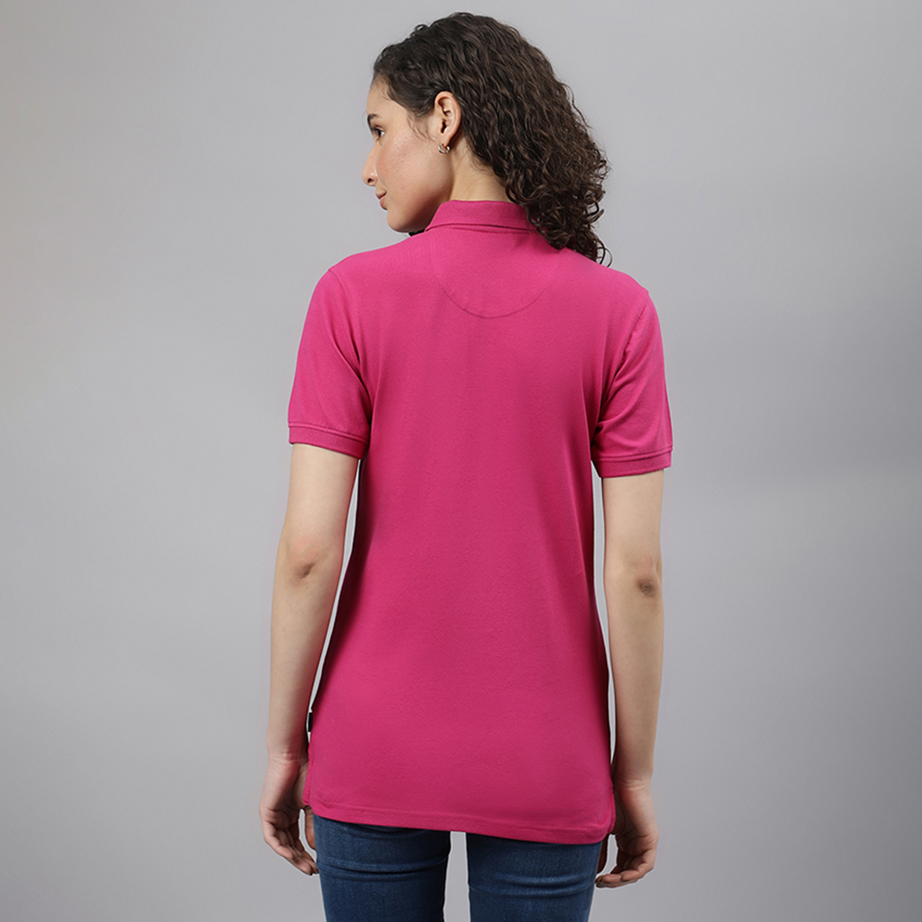Beverly Hills Polo Club Logo Collared Short Sleeves Polo T-Shirt-women-clothing-tshirts-image-4
