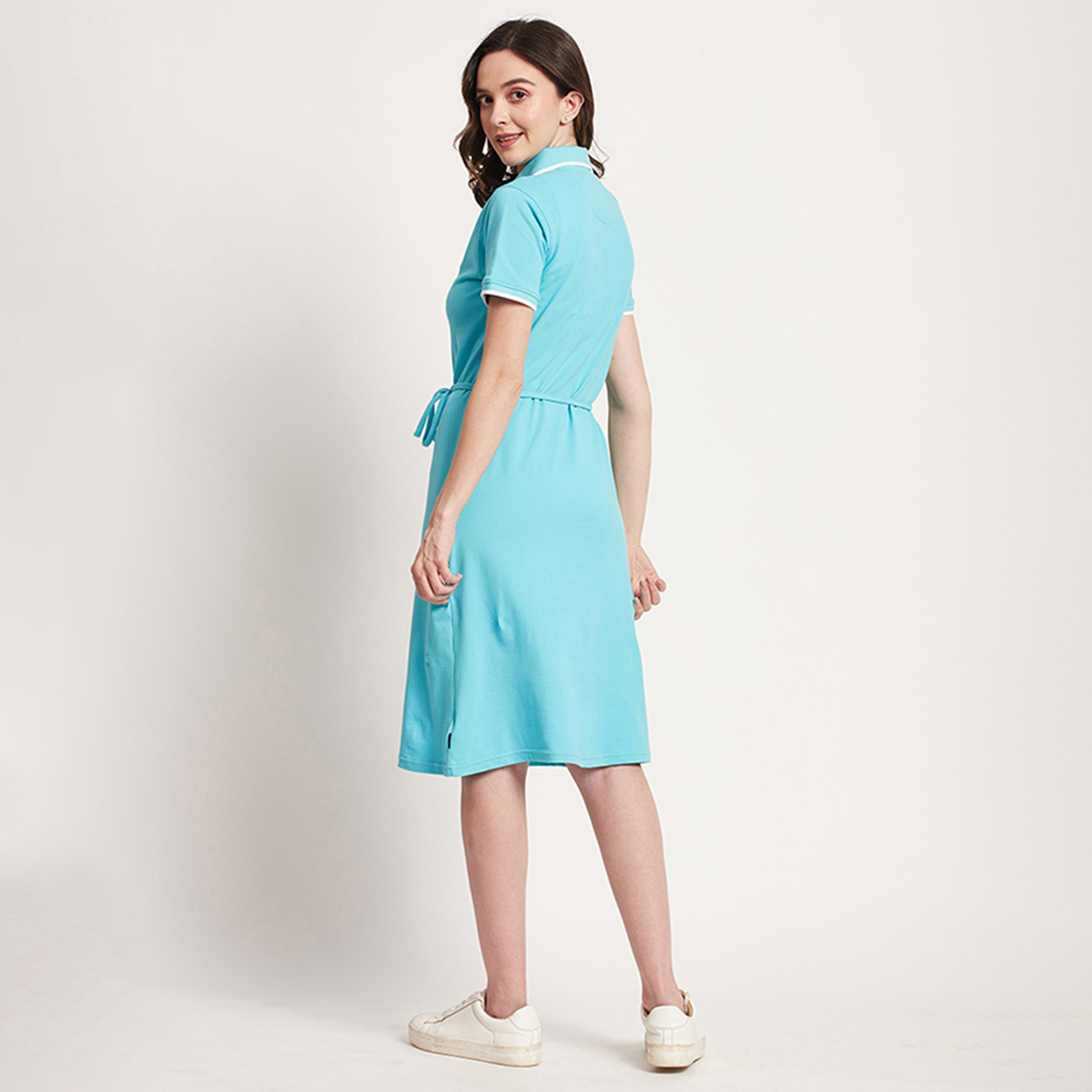 Beverly Hills Polo Club Plain Polo Collar Knee T-Shirt Dress-PROMO_CP_BHPC_101125-image-4
