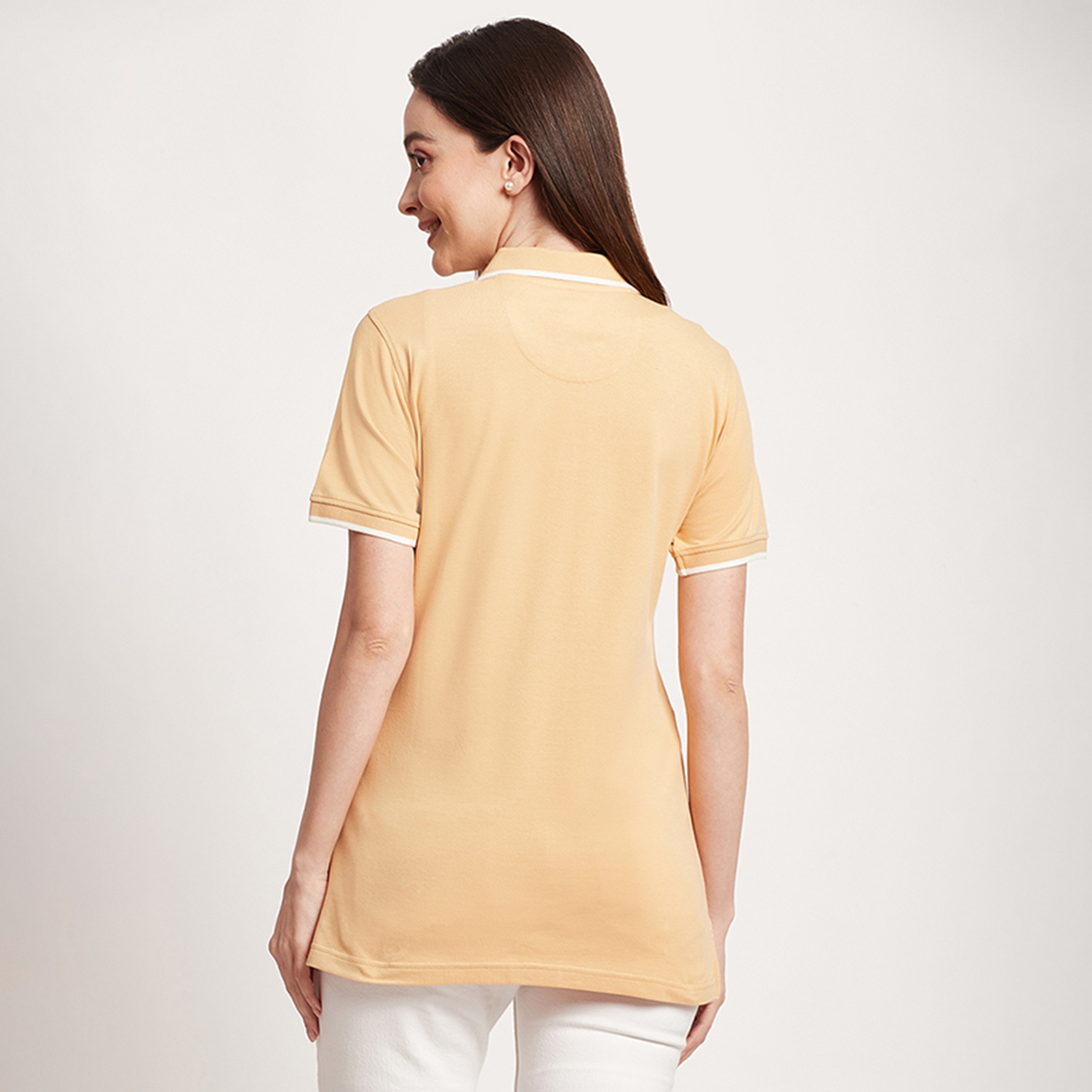Beverly Hills Polo Club Logo Short Sleeves Polo T-Shirt-women-clothing-tshirts-image-4