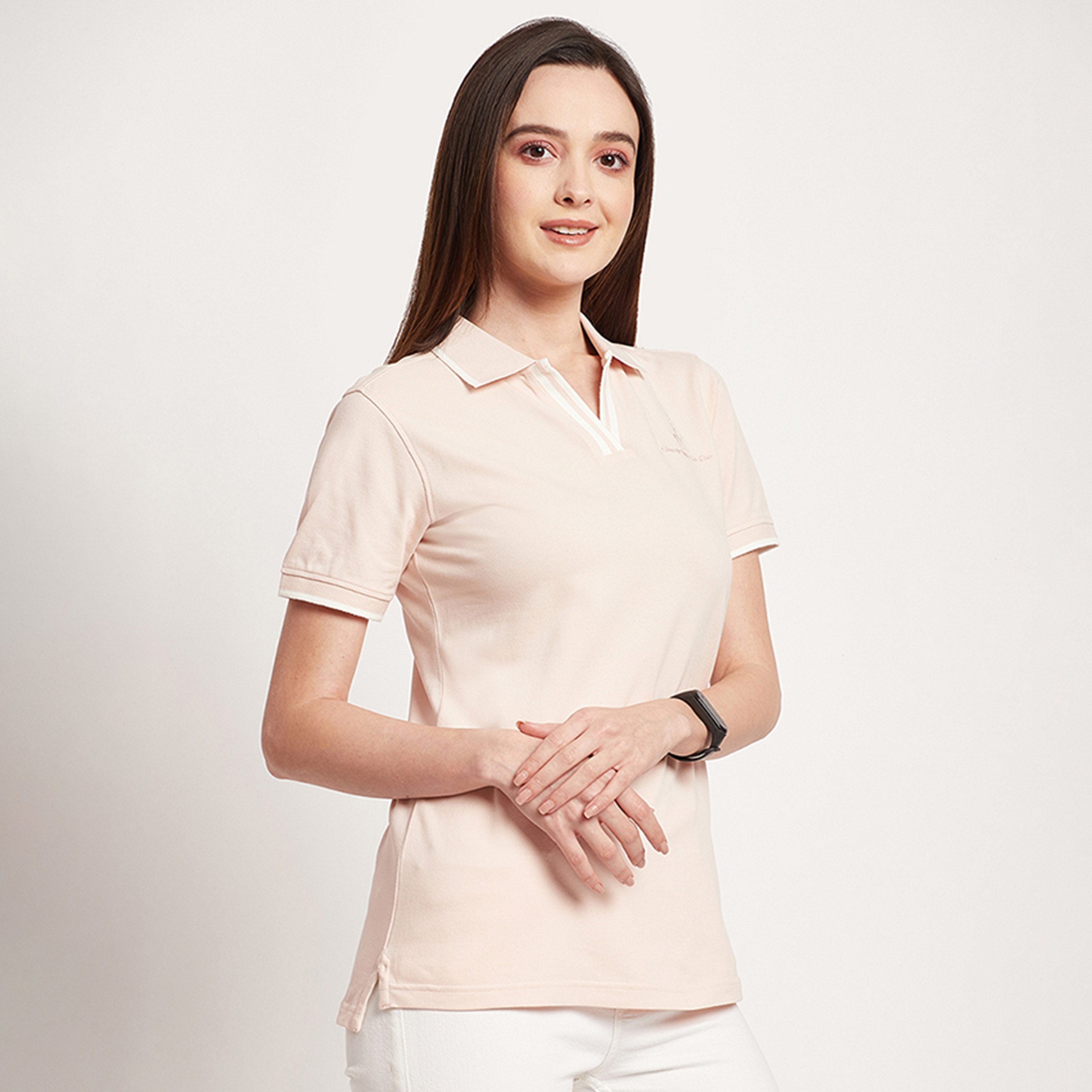 تي شيرت بولو من بيفرلي هيلز بولو كلوب بأكمام قصيرة مع شعار-women-clothing-tshirts-image-7