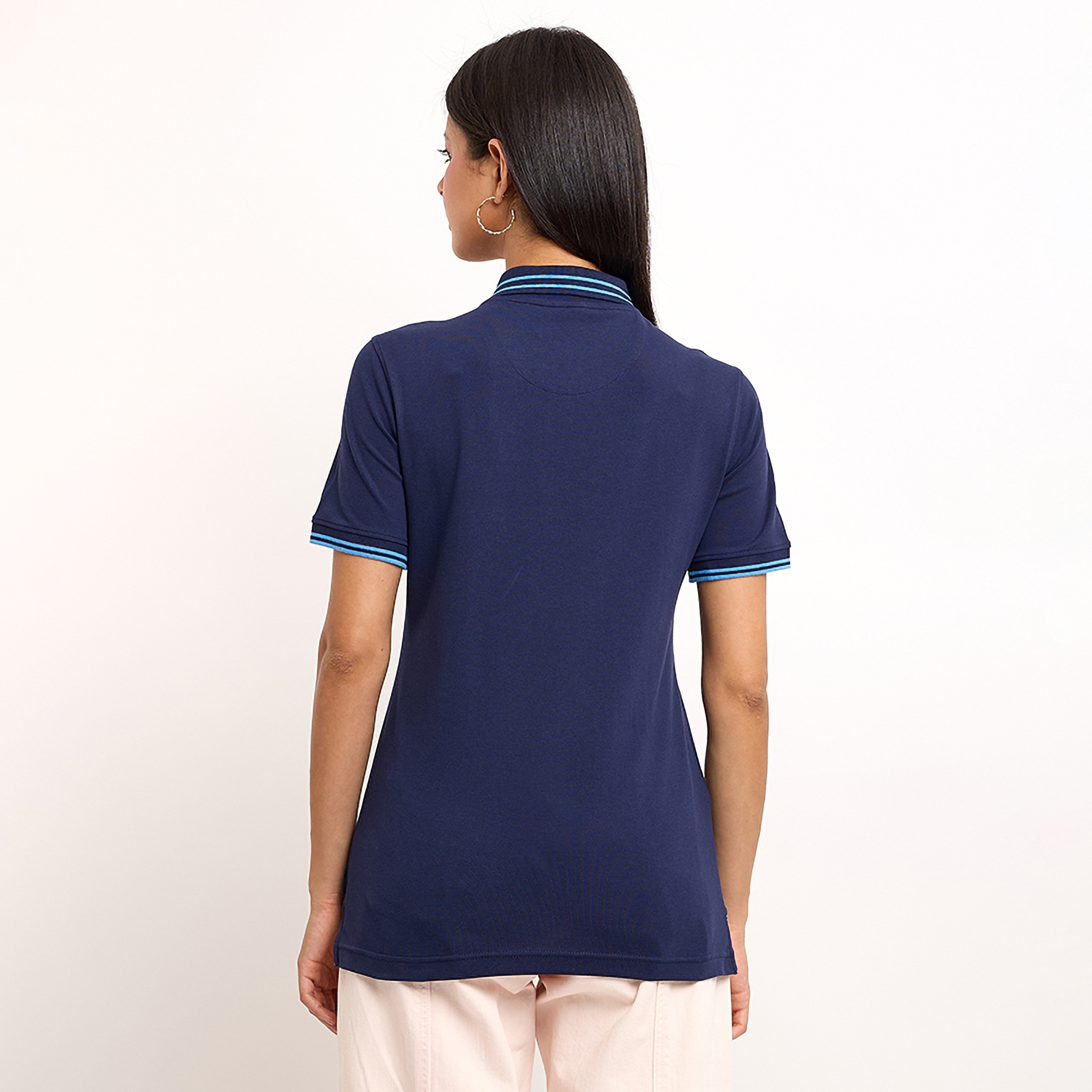 قميص بولو بيفرلي هيلز بولو كلوب بياقة وأكمام قصيرة للنساء-women-clothing-tshirts-image-3