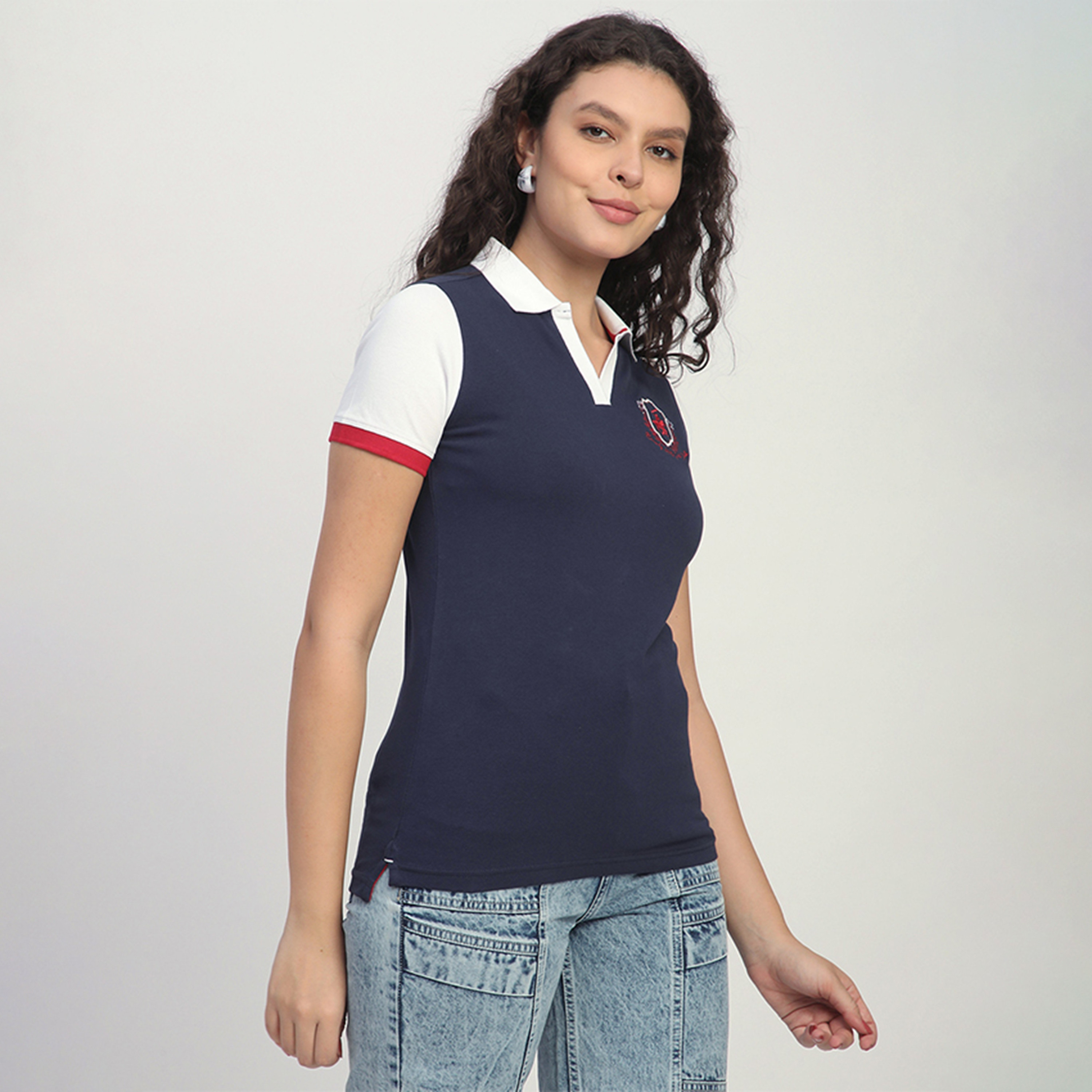تي شيرت بولو بأكمام قصيرة سادة للرجال من بيفرلي هيلز بولو كلوب-women-clothing-tshirts-image-4