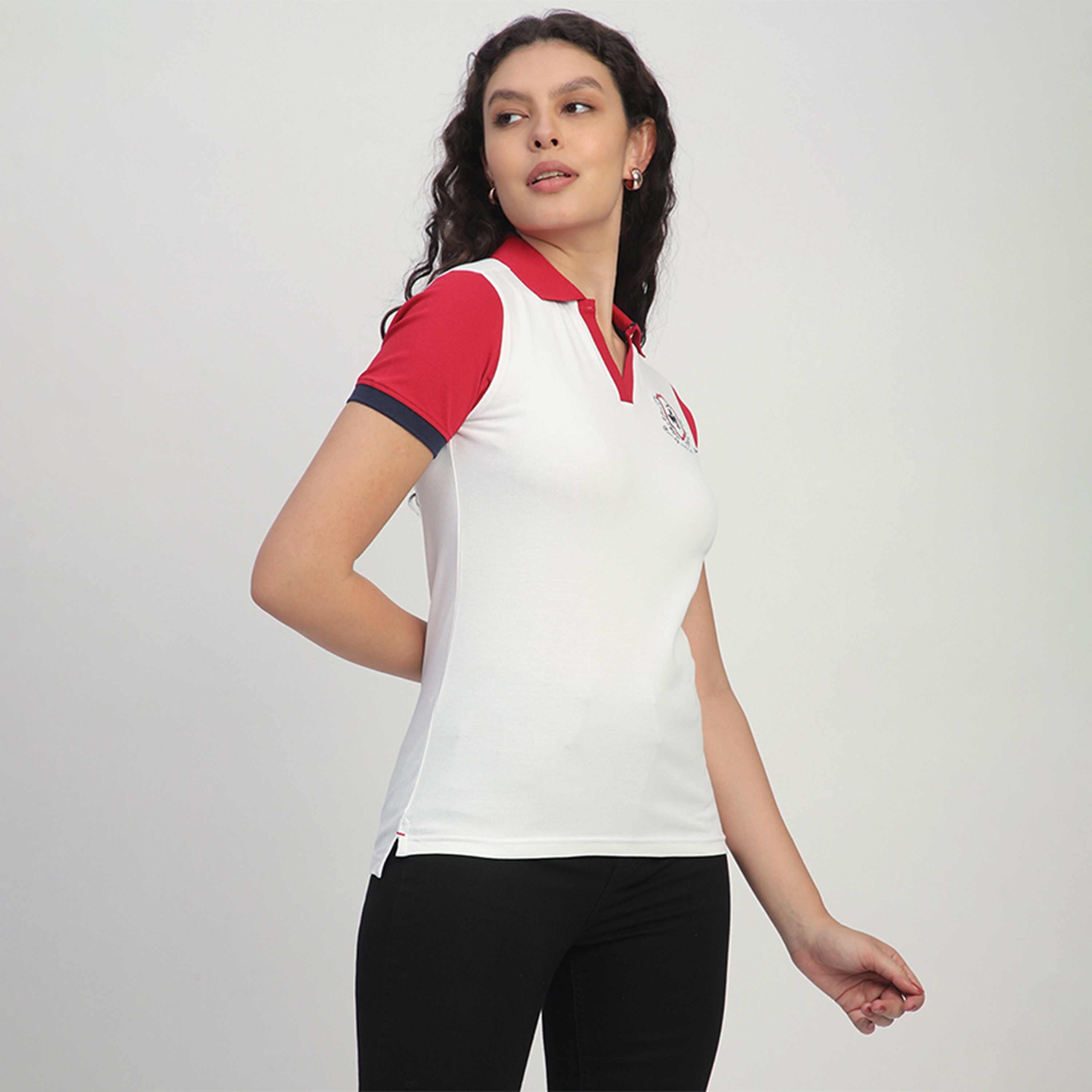 تي شيرت بولو بأكمام قصيرة سادة للرجال من بيفرلي هيلز بولو كلوب-women-clothing-tshirts-image-4