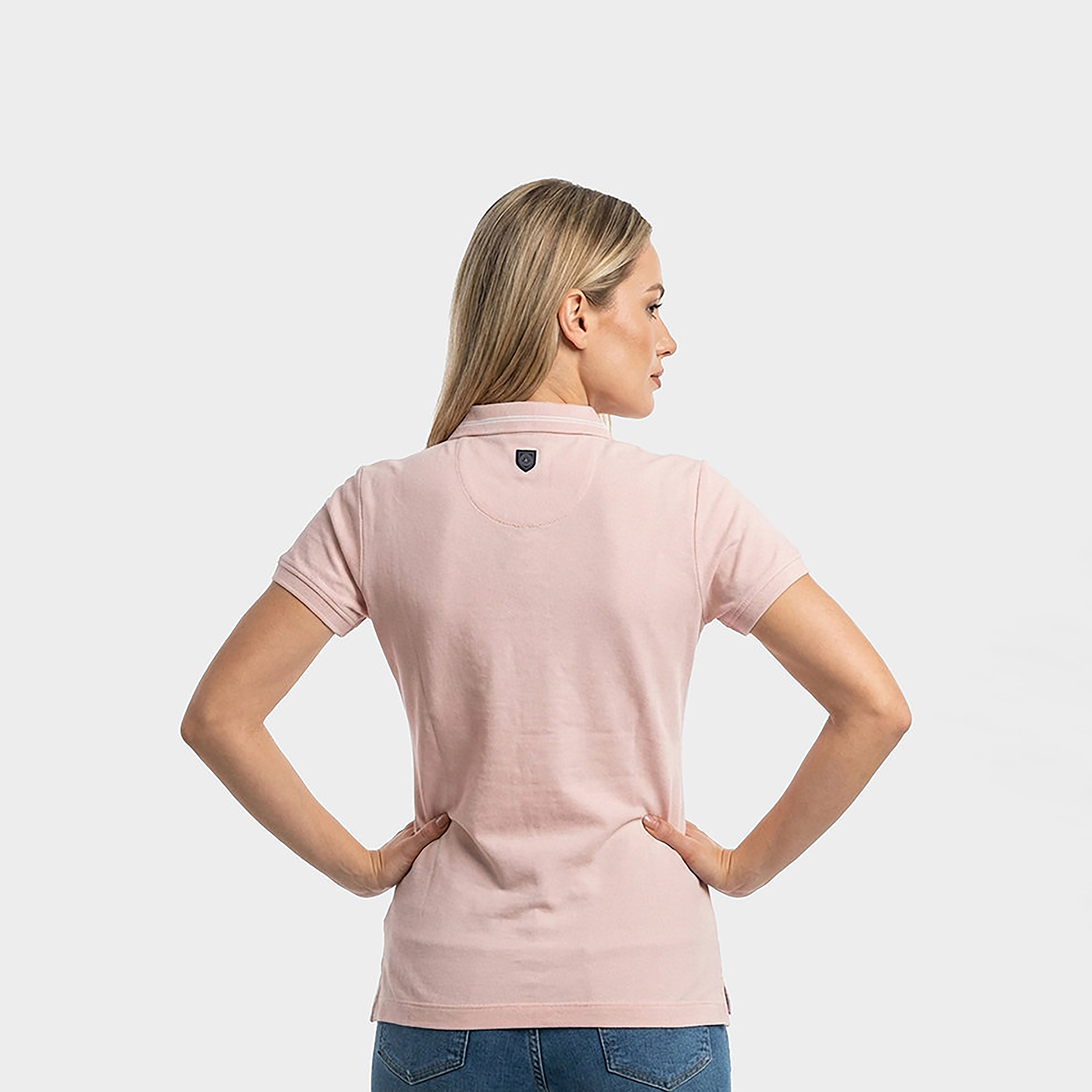 Beverly Hills Polo Club Plain Collared Short Sleeves Women's Polo T-Shirt-women-clothing-tshirts-image-5