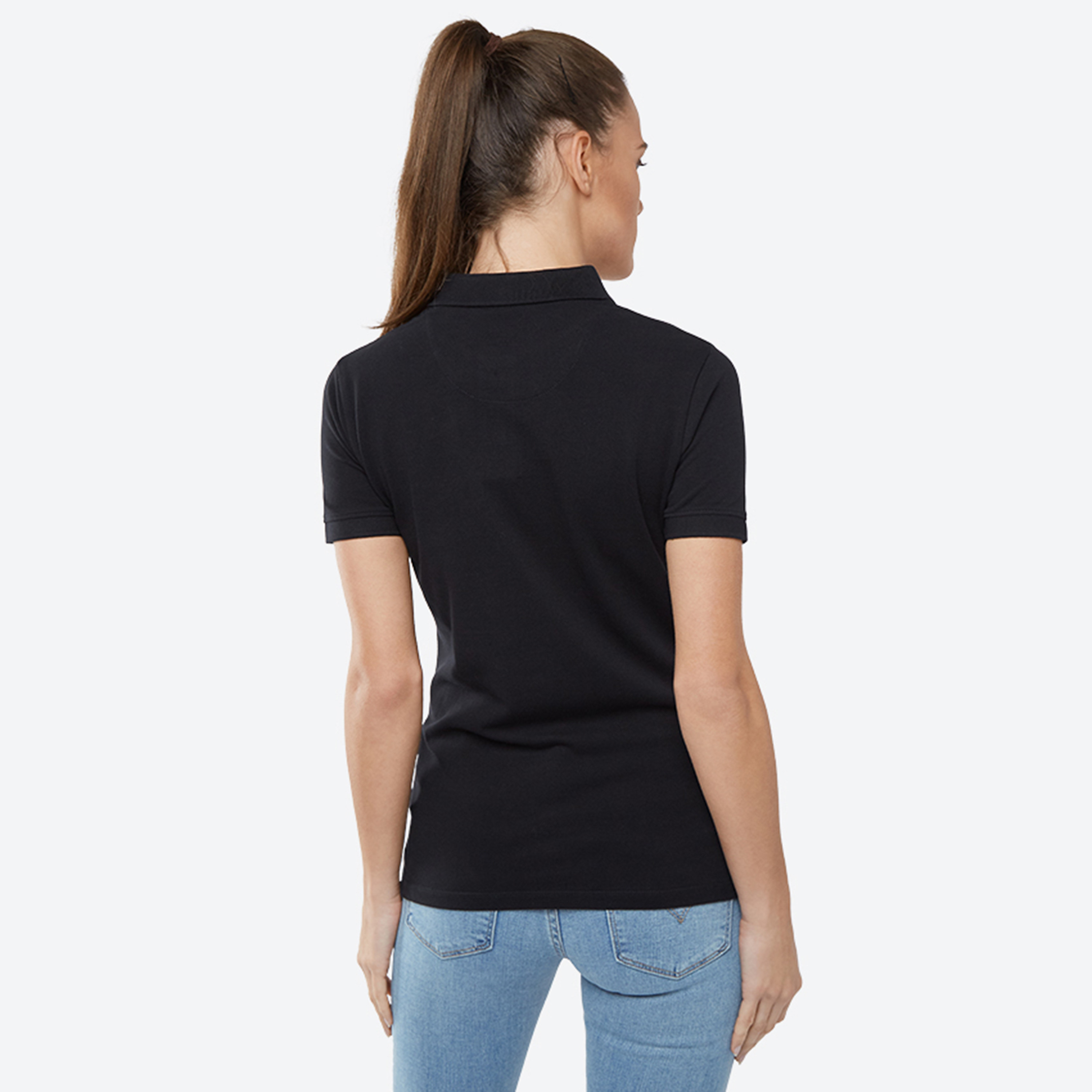 Beverly Hills Polo Club Logo Collared Short Sleeves Polo T-Shirt-women-clothing-tshirts-image-4