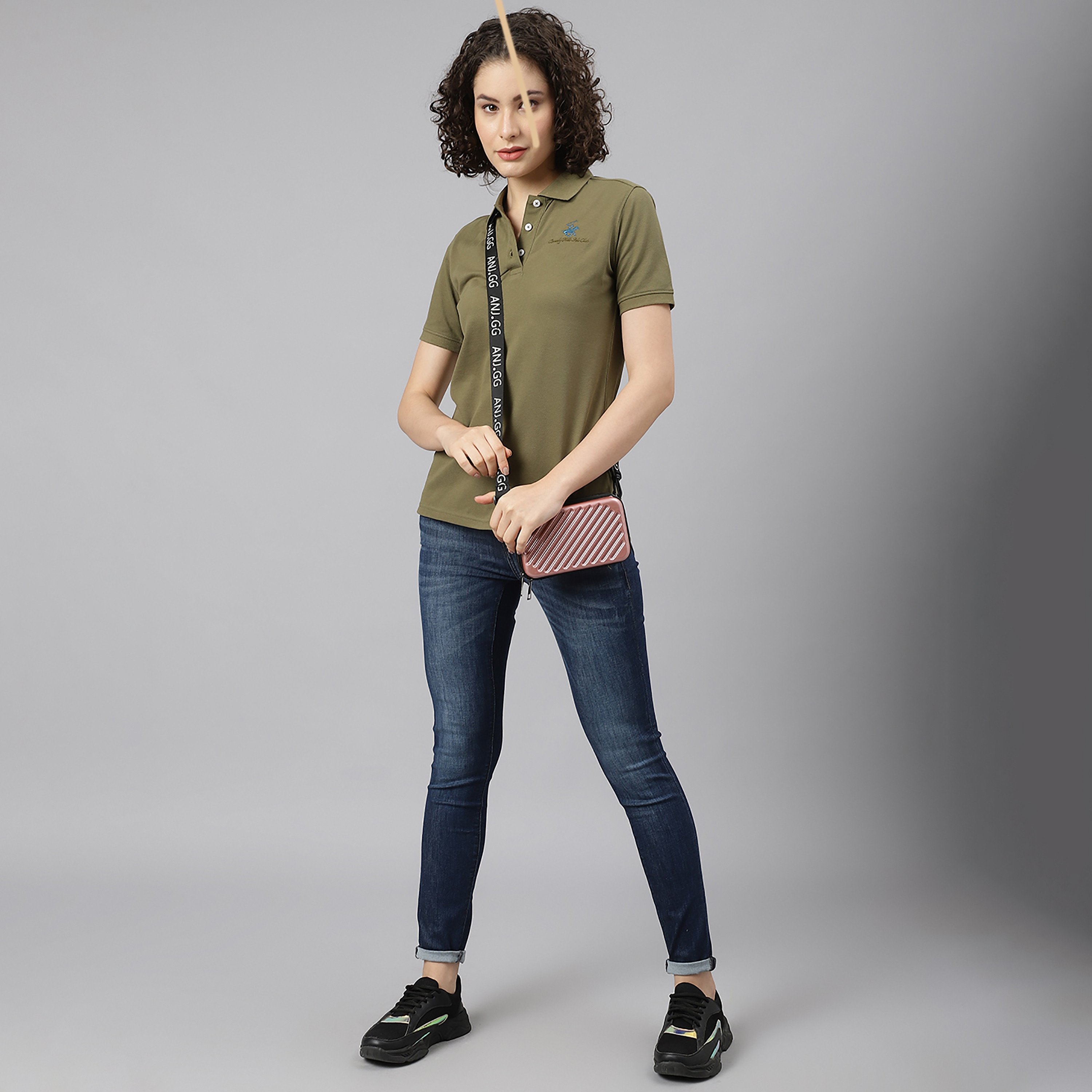Beverly Hills Polo Club Women Orange Plain Short Sleeves Polo T-Shirt-women-clothing-tshirts-image-6