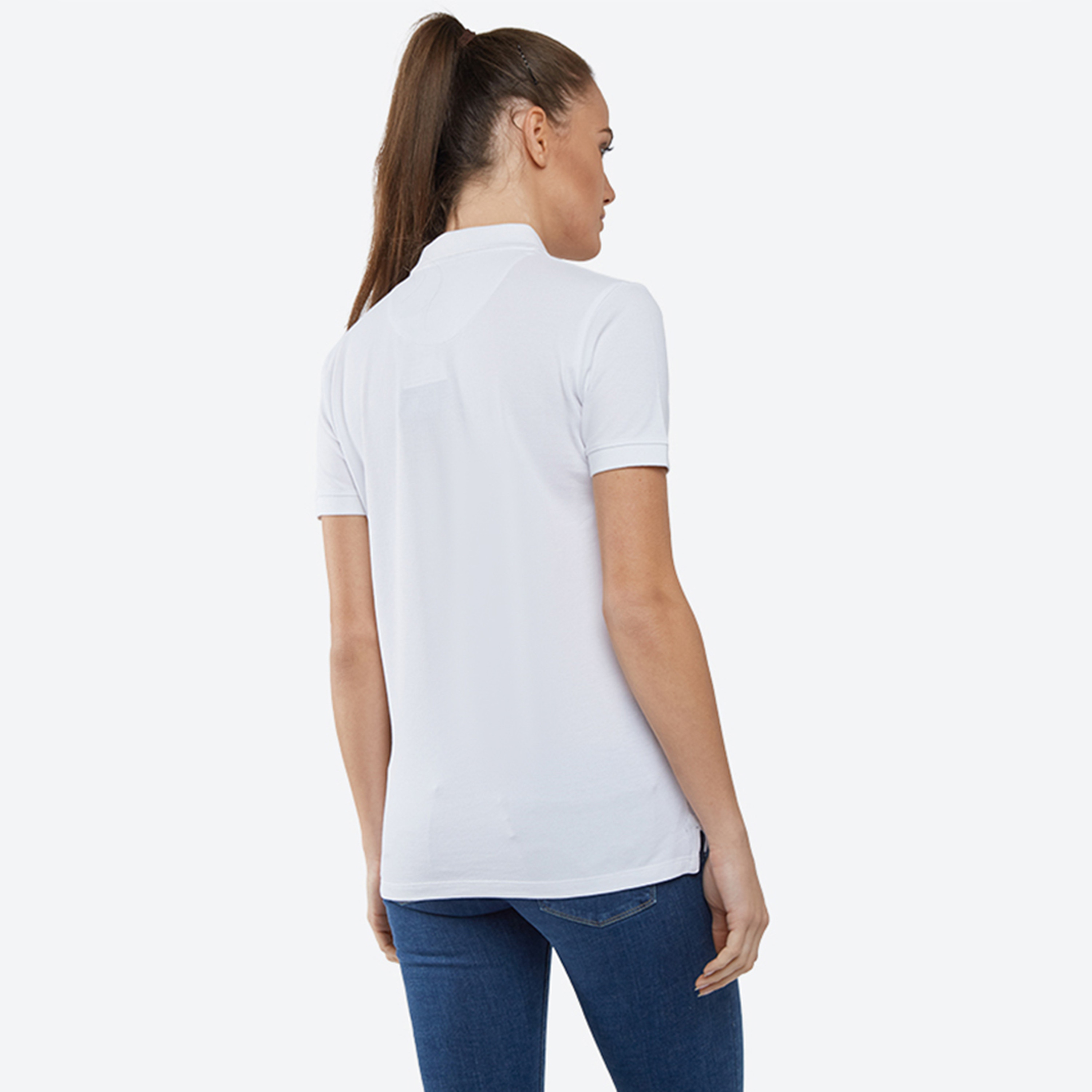 تي شيرت بولو من بيفرلي هيلز بولو كلوب بياقة وأكمام قصيرة مع شعار-women-clothing-tshirts-image-16