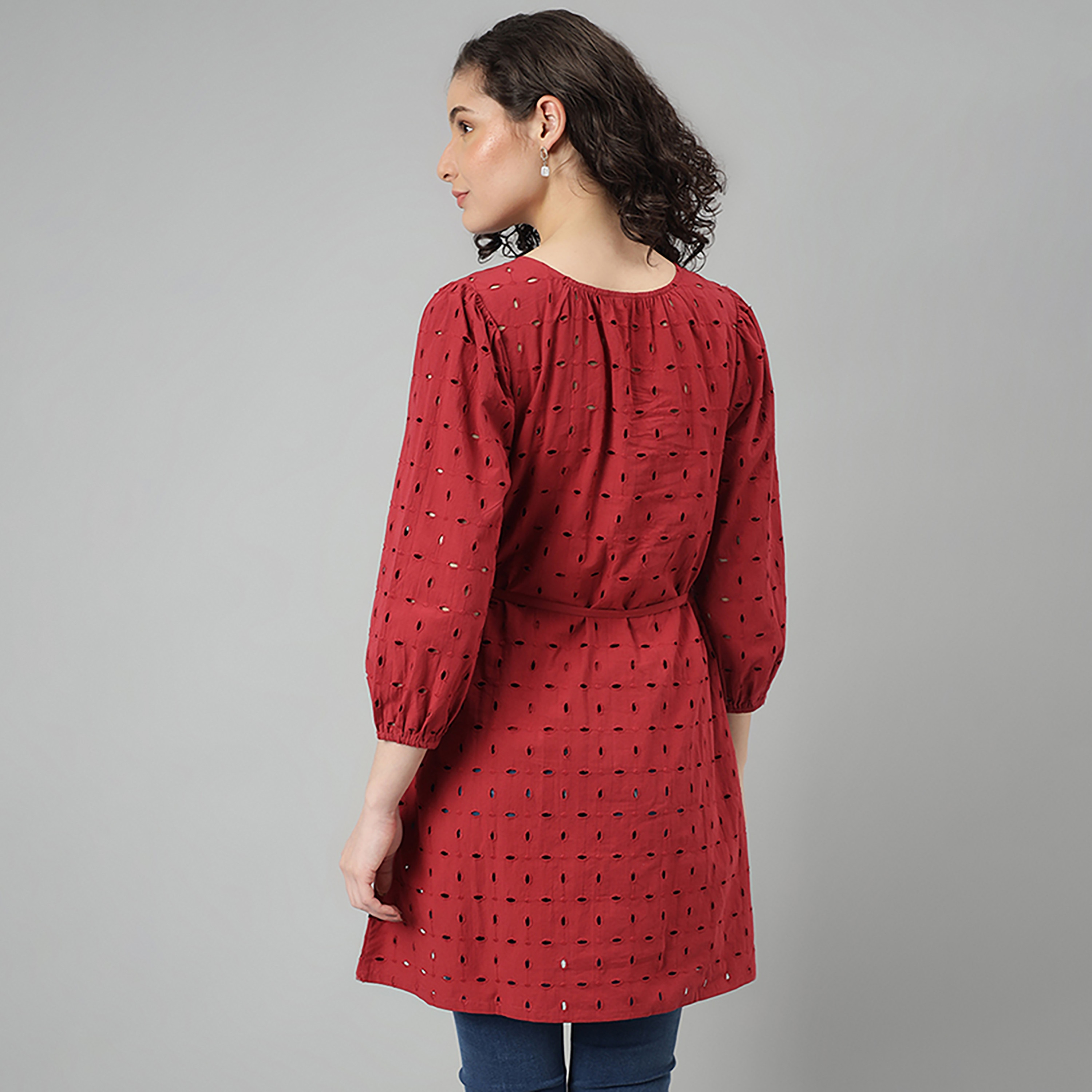 فستان قميص من بيفرلي هيلز بولو كلوب برقبة دائرية وطول الركبة-women-clothing-dresses-image-4