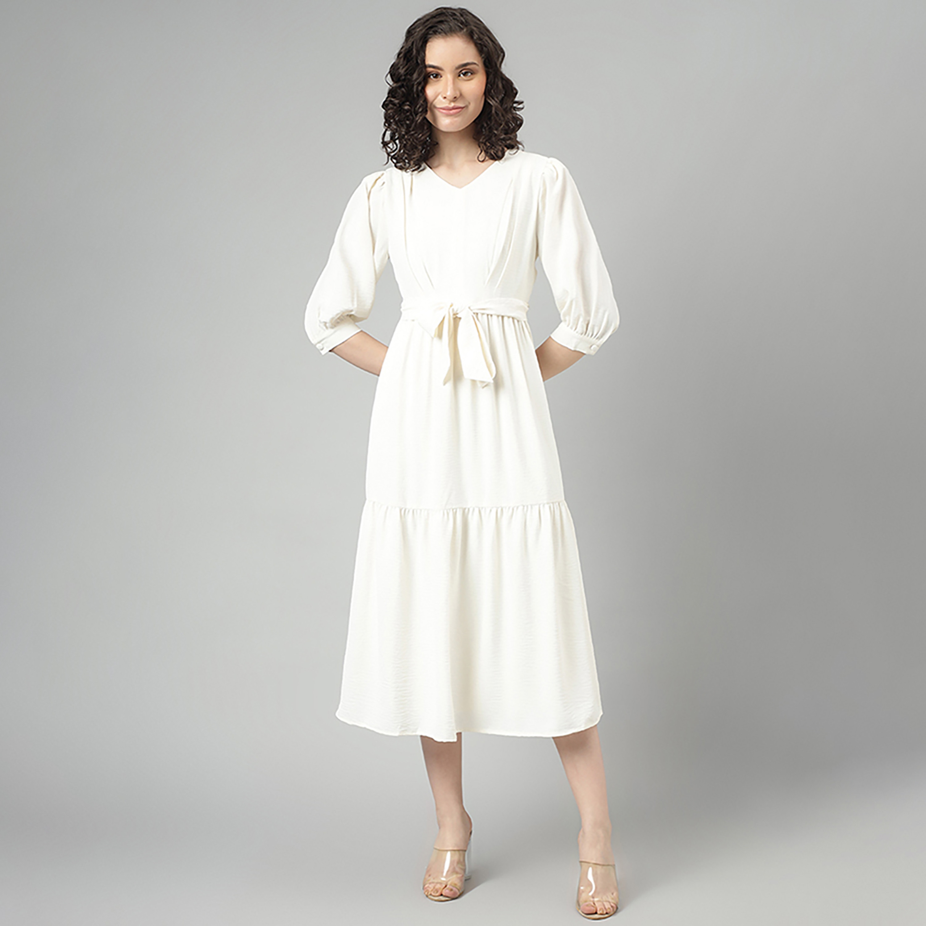Beverly Hills Polo Club White Tiered Midi Dress-women-clothing-dresses-image-1