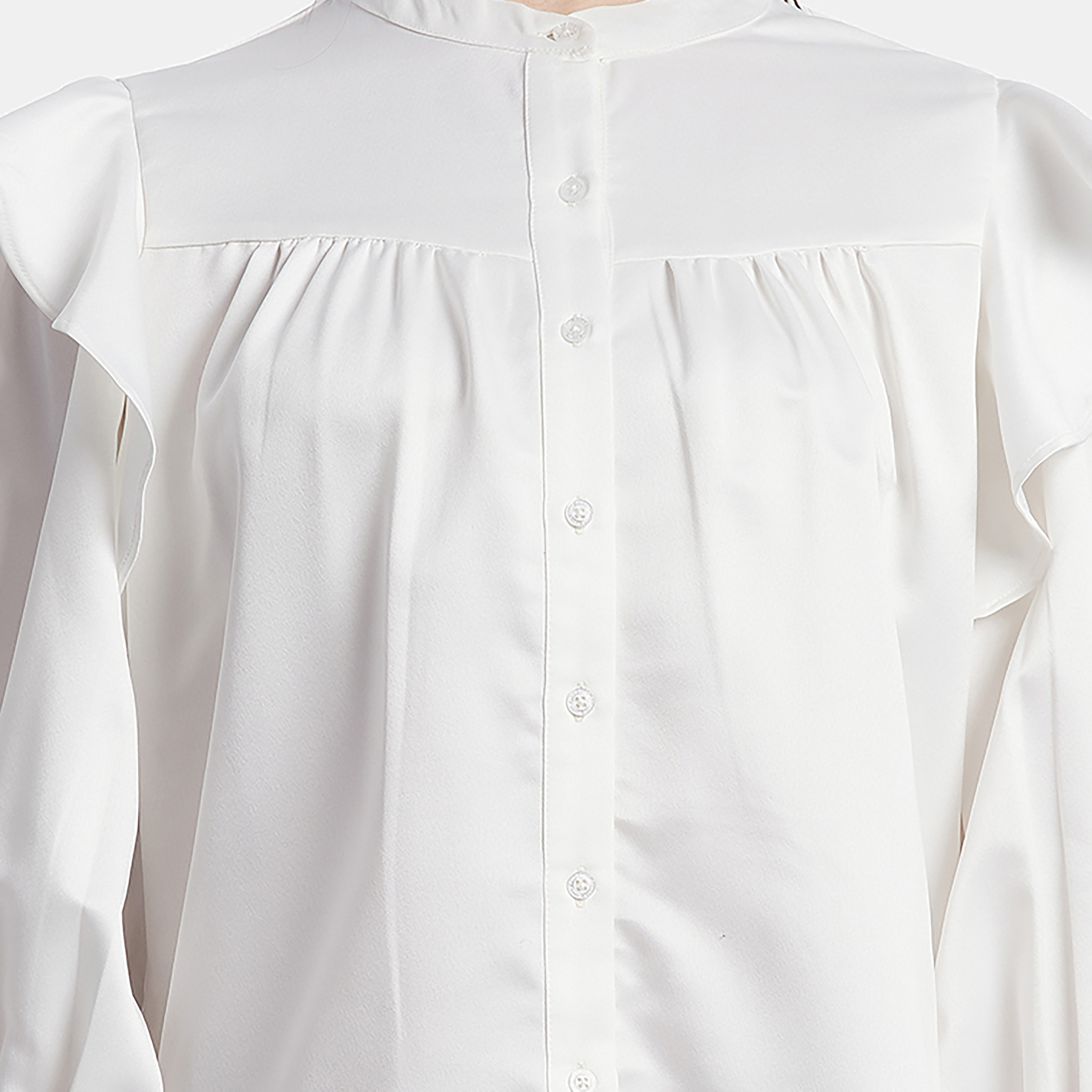 بيفرلي هيلز بولو كلوب-  قميص نسائي ماندرين سادة-women-clothing-shirtsandblouses-blouses-image-3