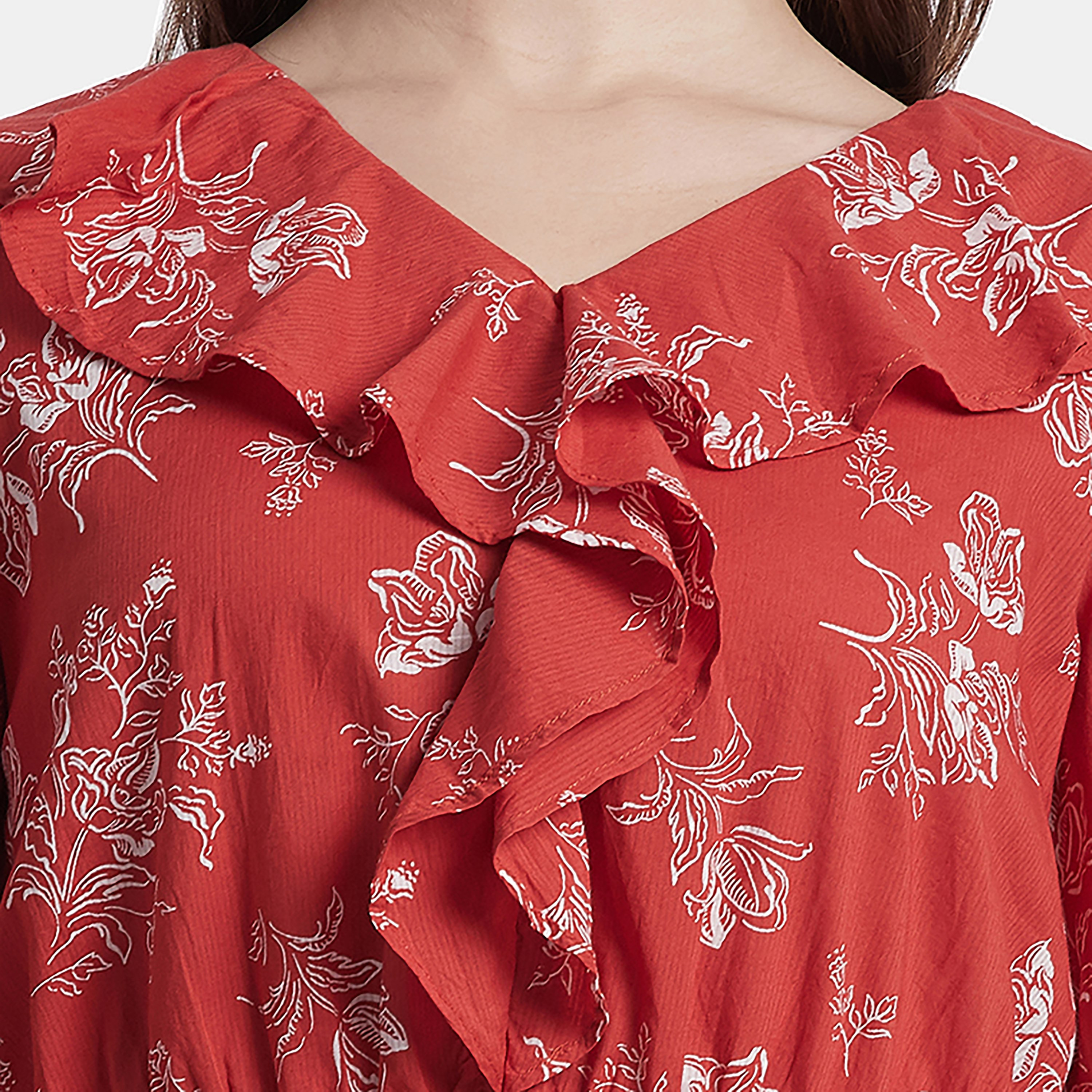 Beverly Hills Polo Club Printed V-Neck Three-Quarter Sleeves Top-PROMO_CP_BHPC_101125-image-3