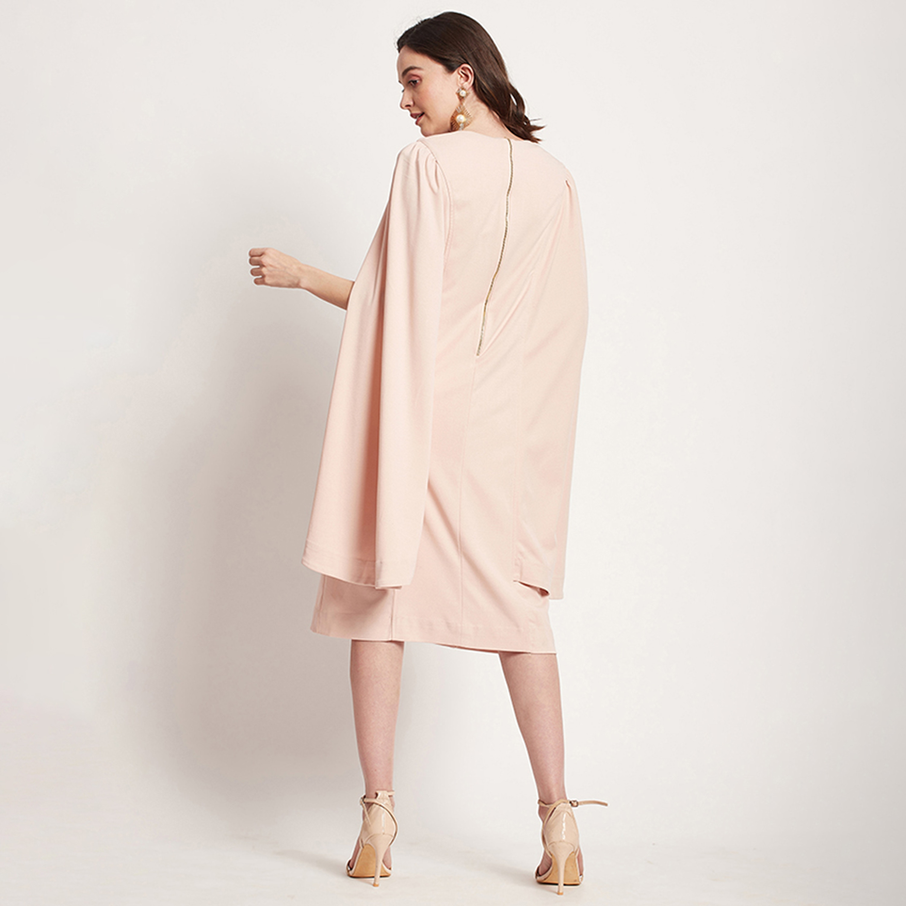 فستان ميدي ذو اى لاين بياقة دائرية سادة من بيفرلي هيلز بولو كلوب-women-clothing-dresses-image-8