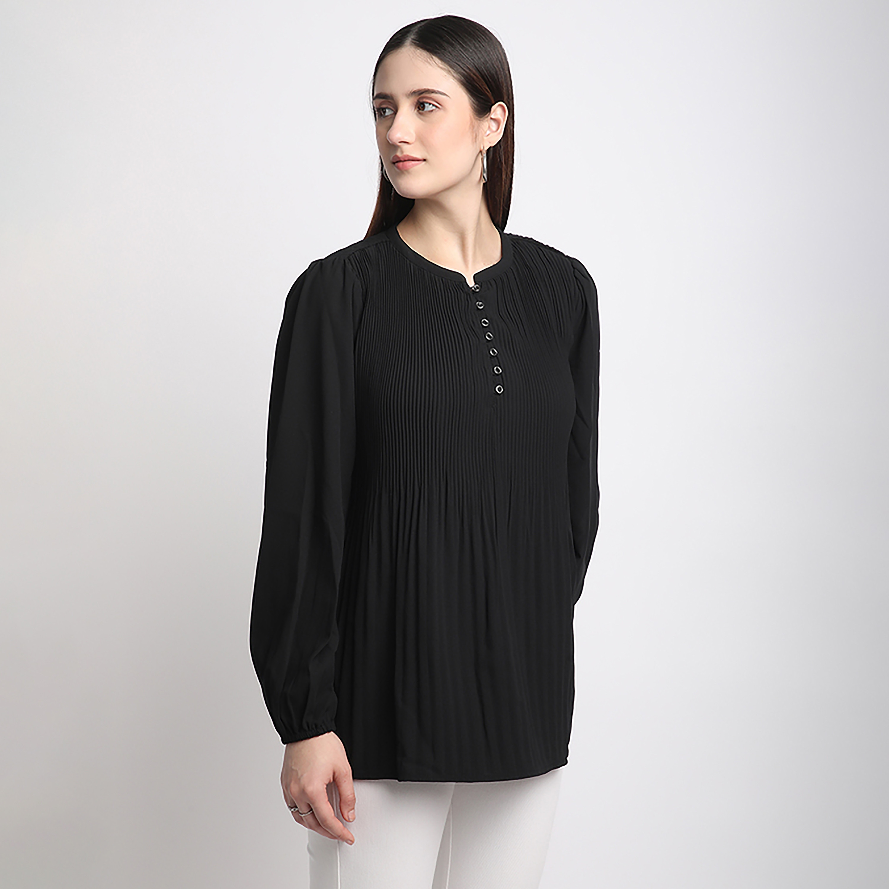بيفرلي هيلز بولو كلوب بلوزة نسائية عادية بياقة دائرية وأكمام طويلة-PROMO_CP_BHPC_101125-image-3