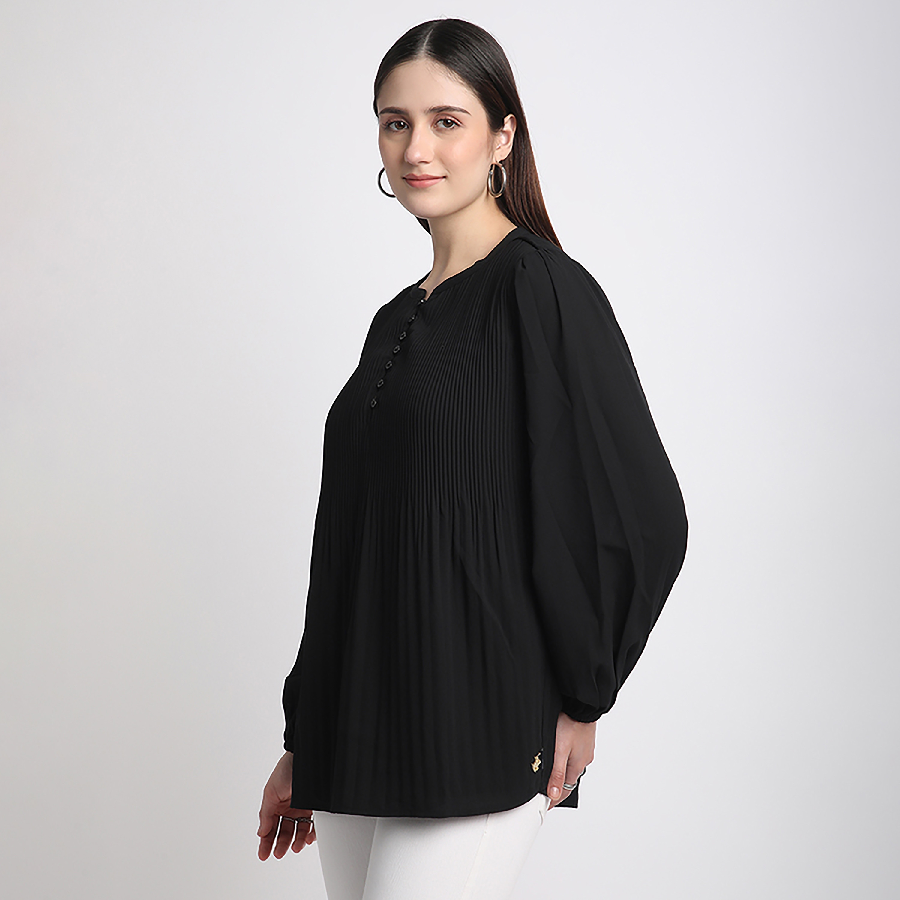 بيفرلي هيلز بولو كلوب بلوزة نسائية عادية بياقة دائرية وأكمام طويلة-PROMO_CP_BHPC_101125-image-4
