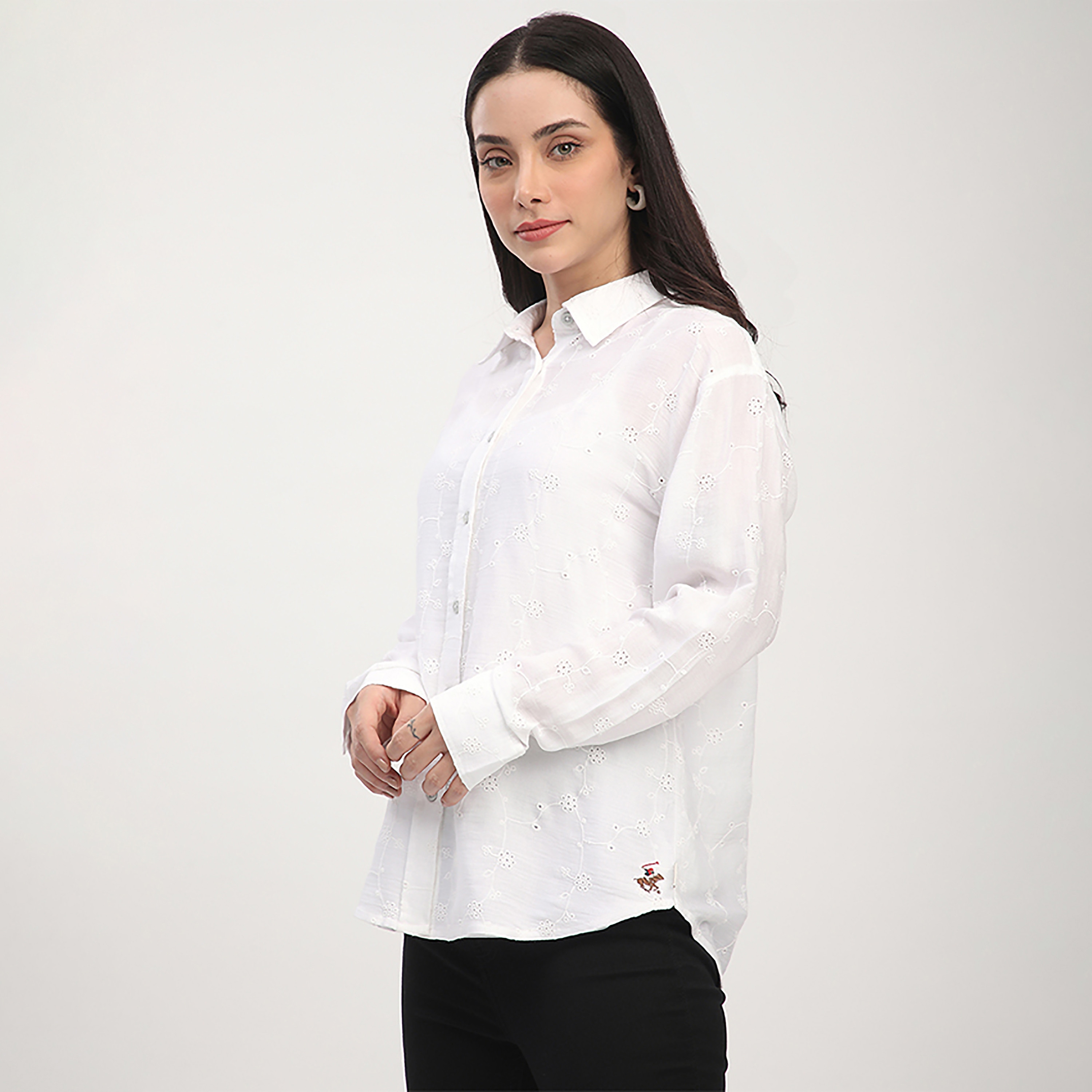 Beverly Hills Polo Club Regular Fit Embroidered Collared Long Sleeves Shirt-women-clothing-shirtsandblouses-shirts-image-3