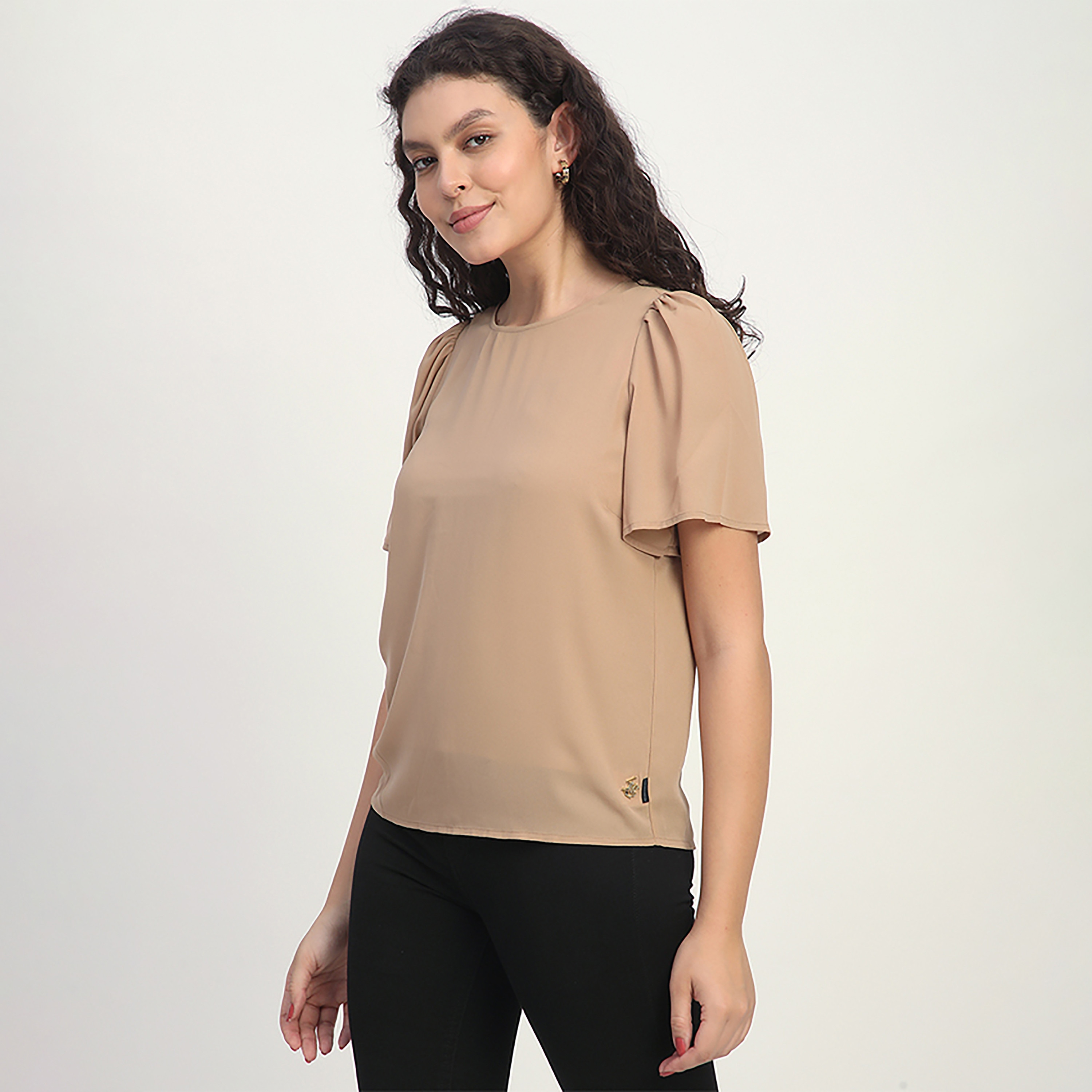 Beverly Hills Polo Club Plain Round Neck Flutter Sleeves Top-PROMO_CP_BHPC_101125-image-3
