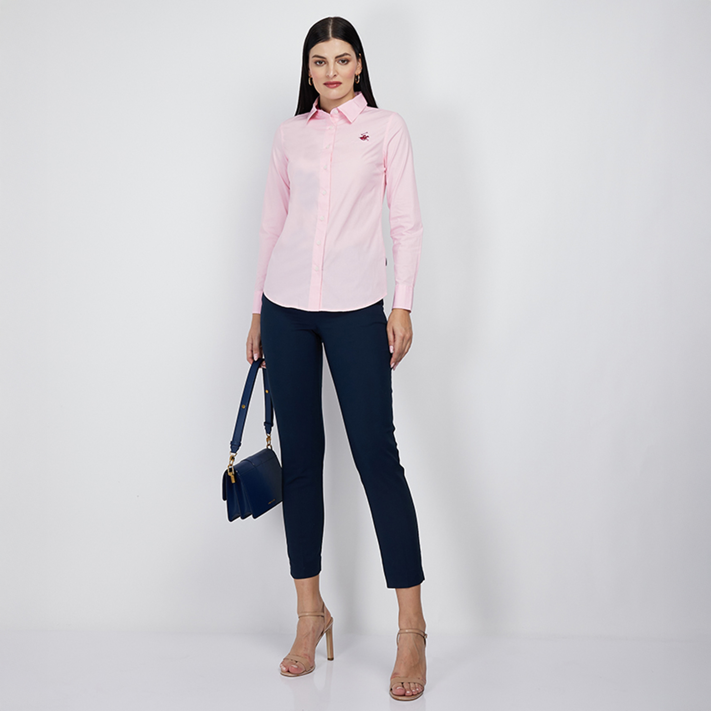 Beverly Hills Polo Club Logo Classic Collar Long Sleeves Casual Shirt-women-clothing-shirtsandblouses-blouses-image-3