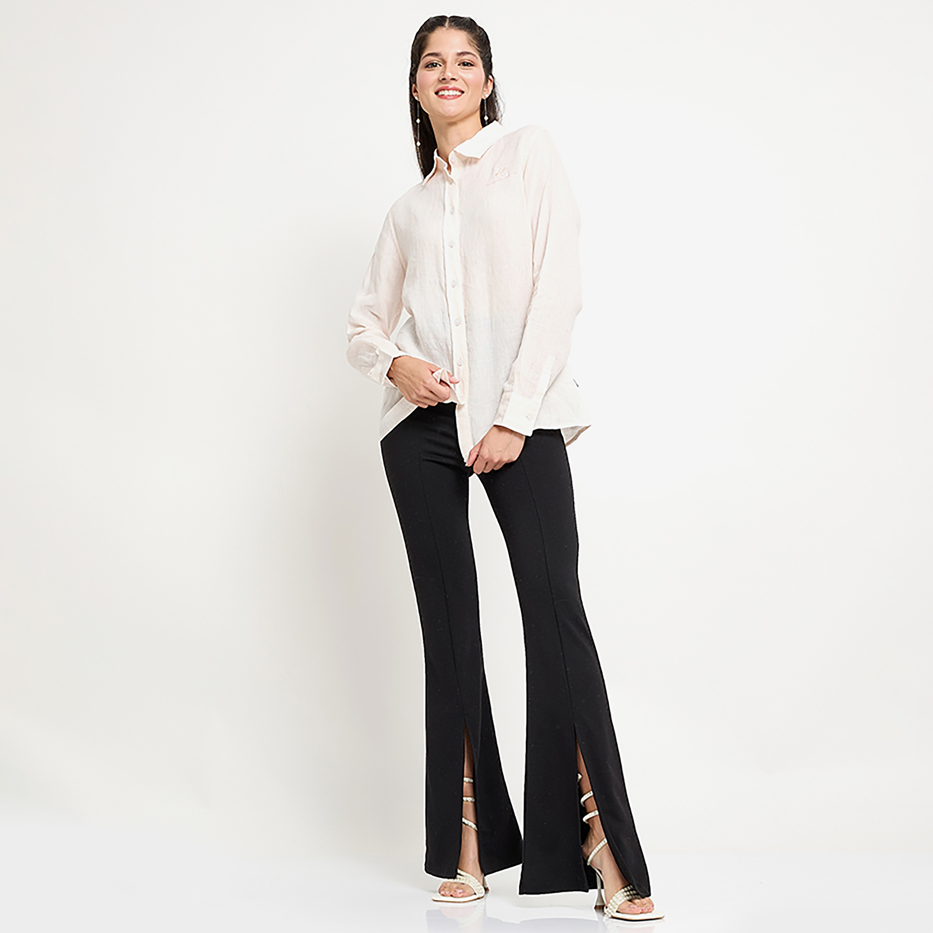 Beverly Hills Polo Club Plain Collared Long Sleeves Women's Shirt-women-clothing-shirtsandblouses-shirts-image-12