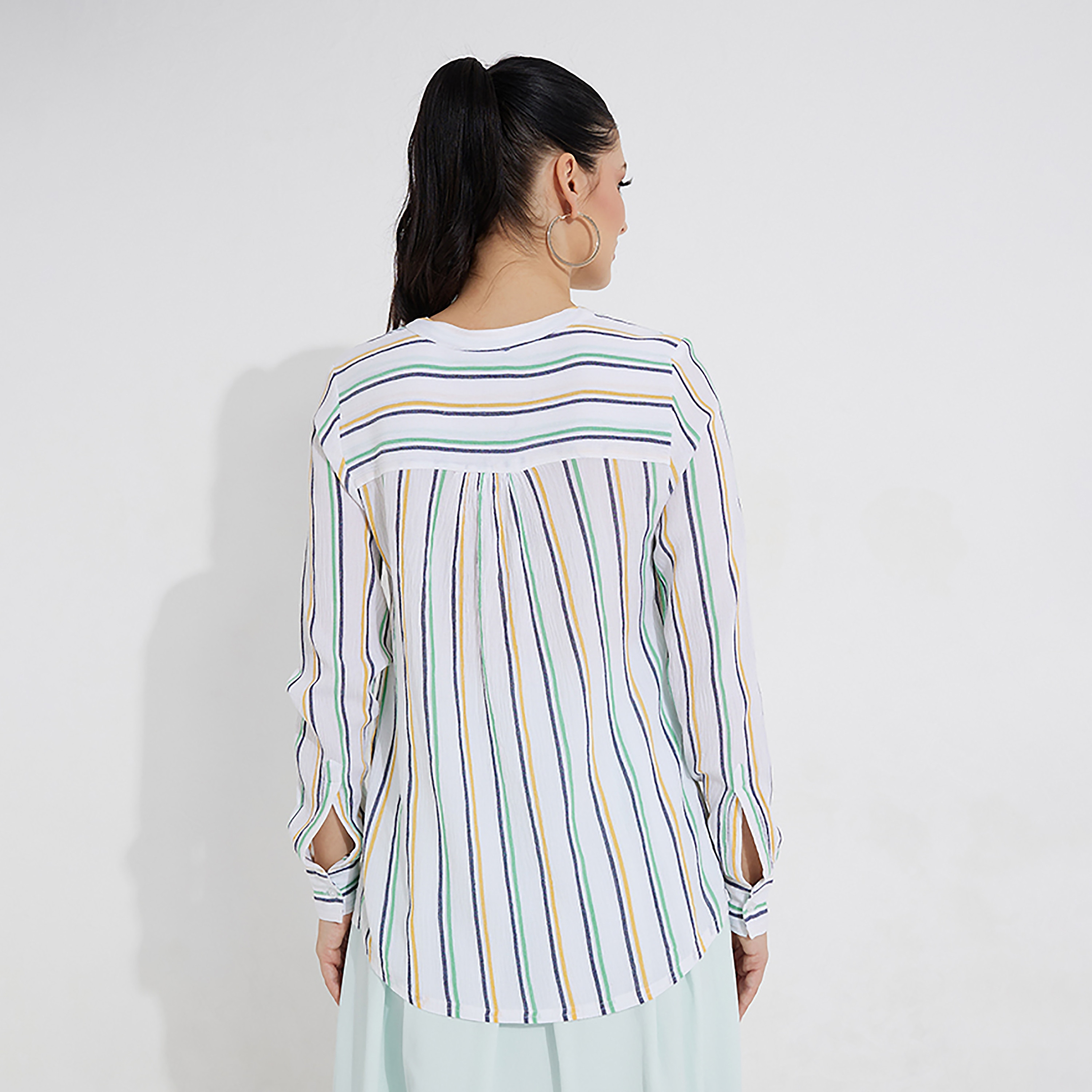 بلوزة بياقة بتصميم ماندارين ذات أشرطة وأكمام طويلة من بيفرلي هيلز بولو كلوب-women-clothing-shirtsandblouses-blouses-image-4