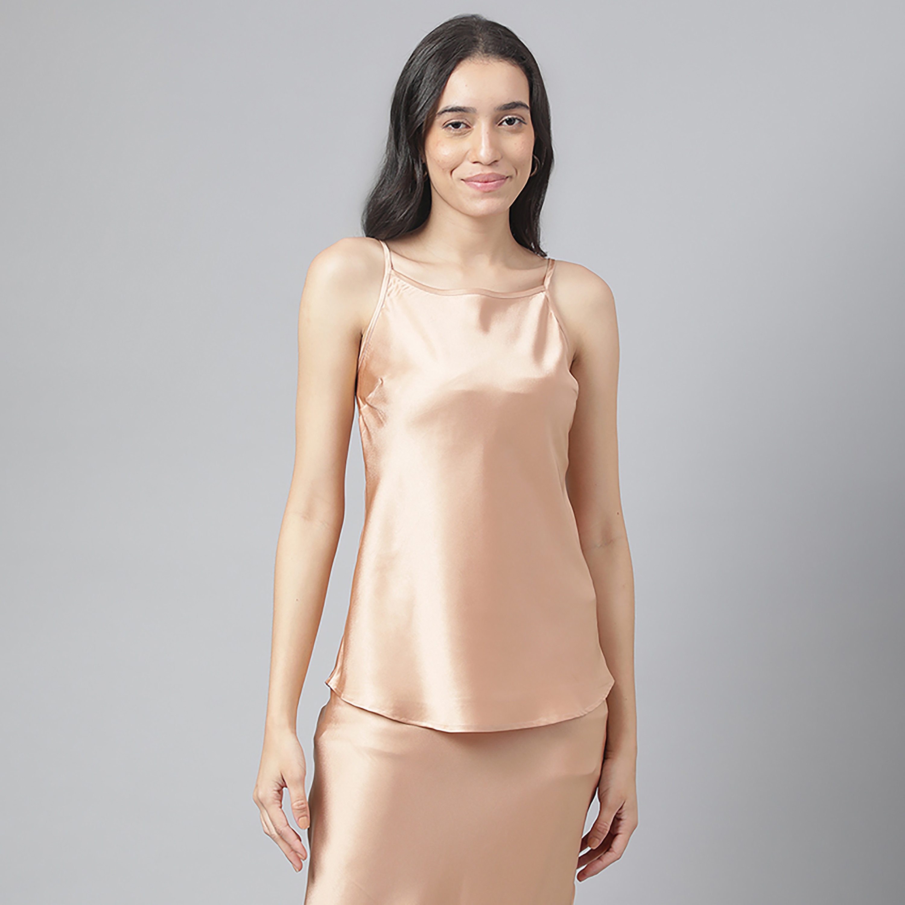 Beverly Hills Polo Club Plain V-Neck Puff Sleeves Tie Front Tunic with Camisole-PROMO_CP_BHPC_101125-image-3